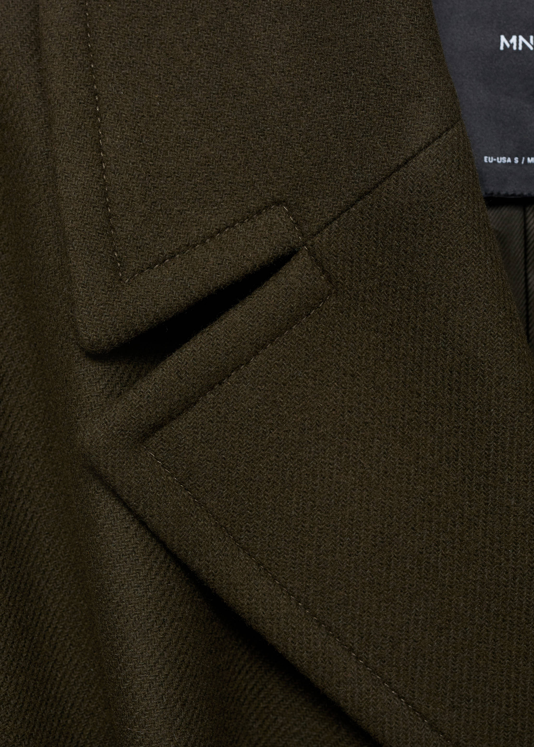 Manteco wool coat with belt - Details of the article 0