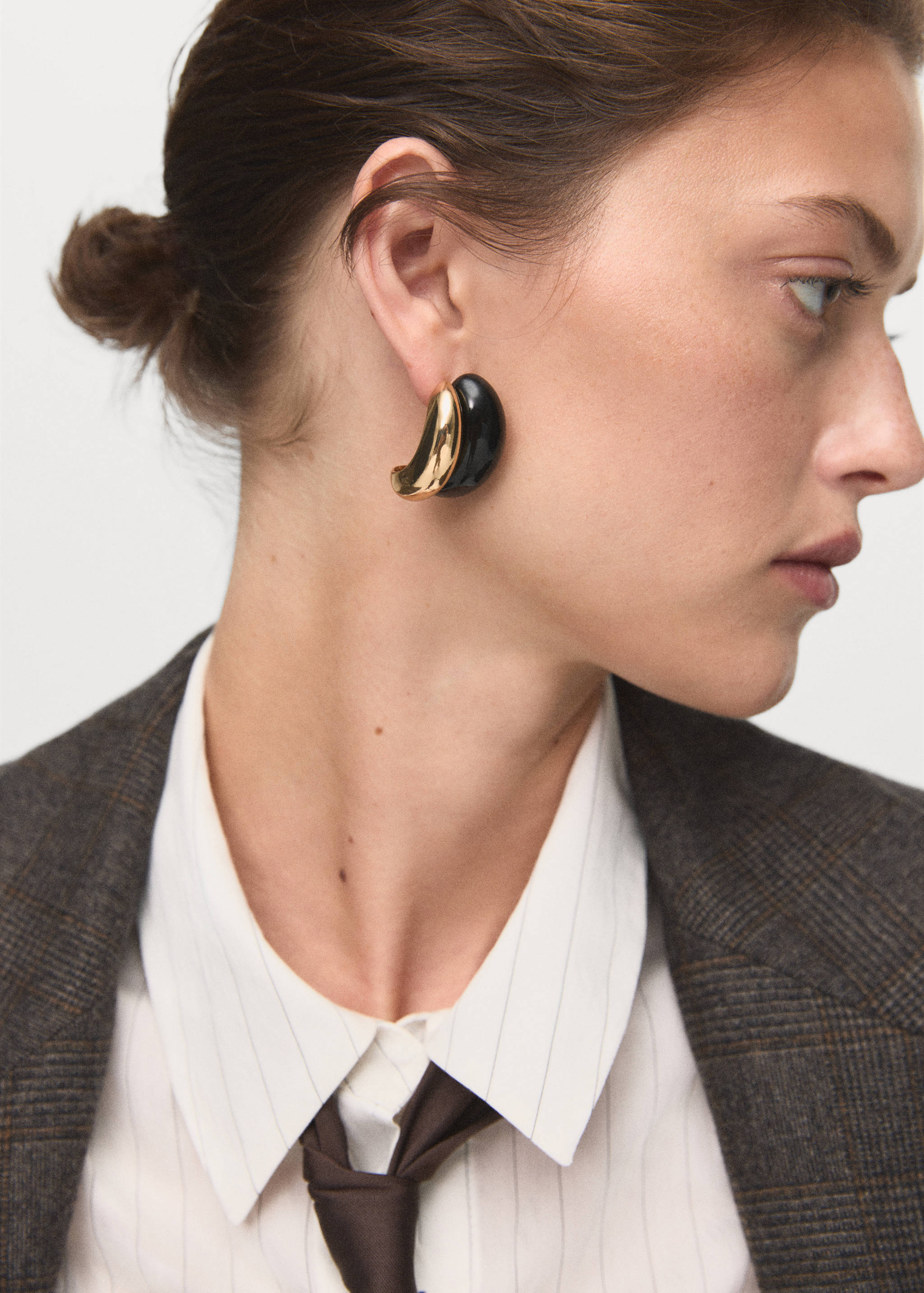 Blazer de lã de micro pied-de-poule - Pormenor do artigo 1