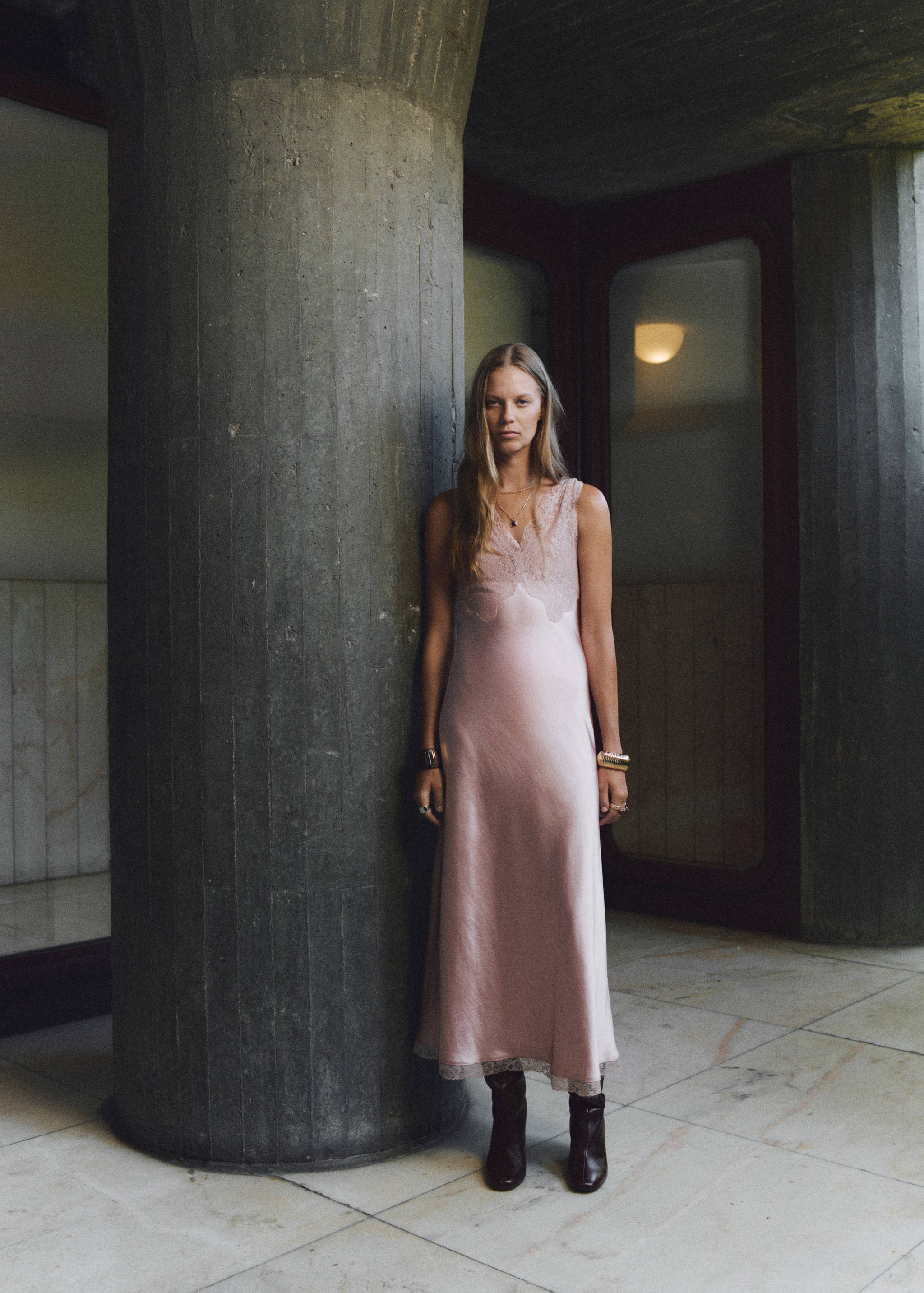 Satin camisole dress - General plane