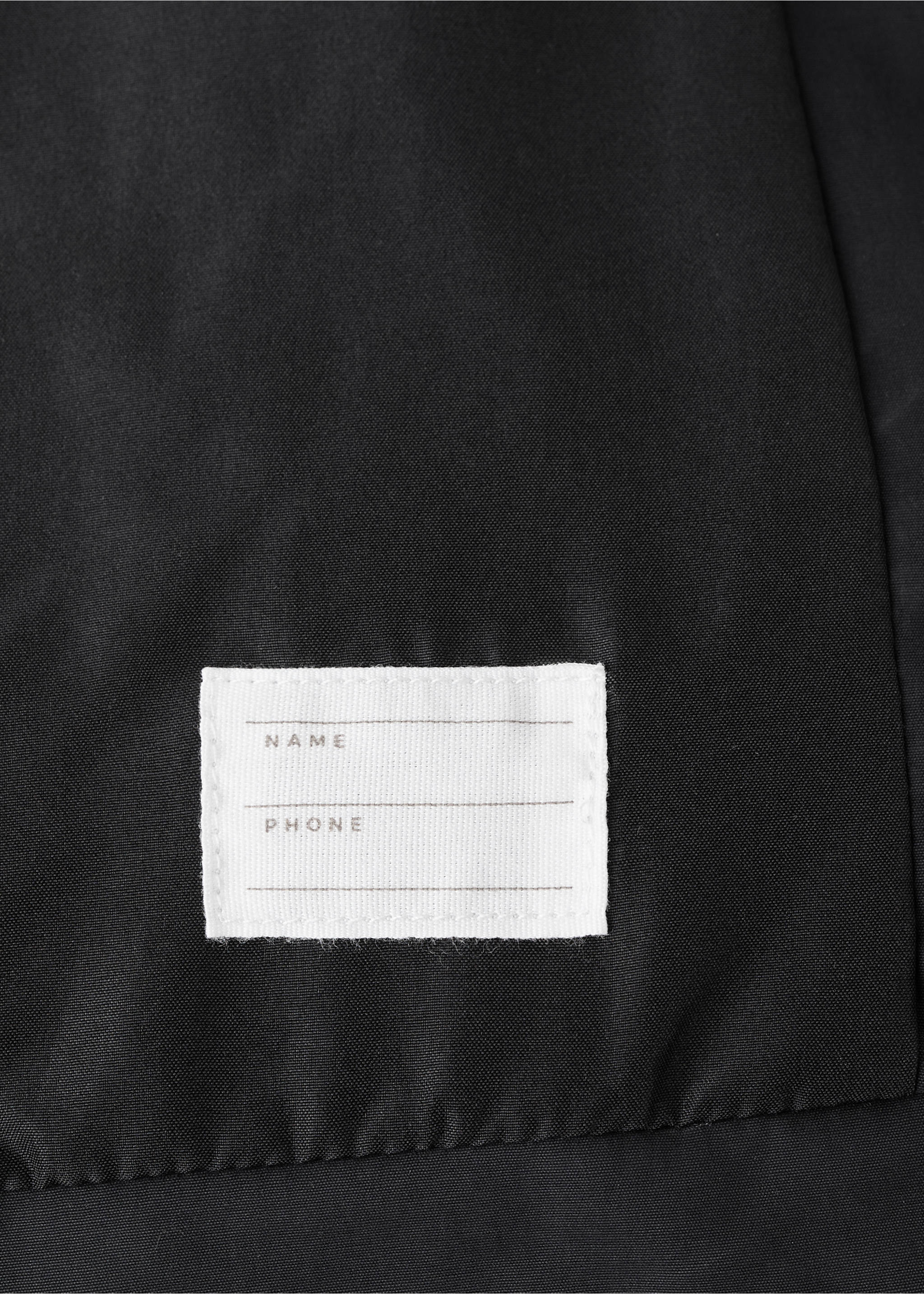 Anorak with shearling-effect hood - Details of the article 0, Black. Ref: 17037761-00.