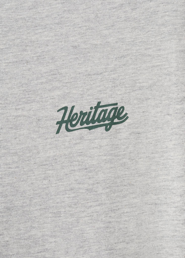 Printed cotton-blend T-shirt — Medium Heather Grey
