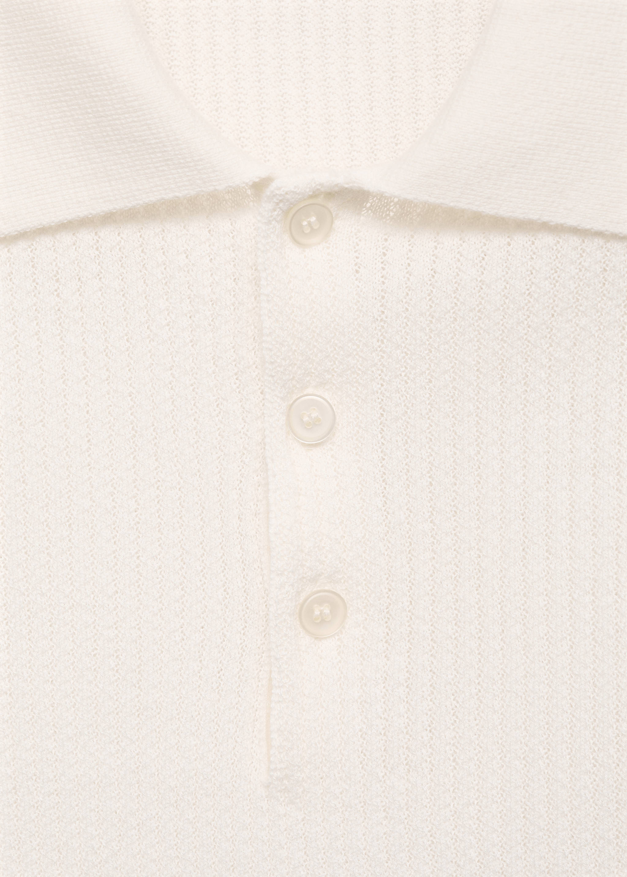 Ribbed knit polo shirt - Details of the article 8