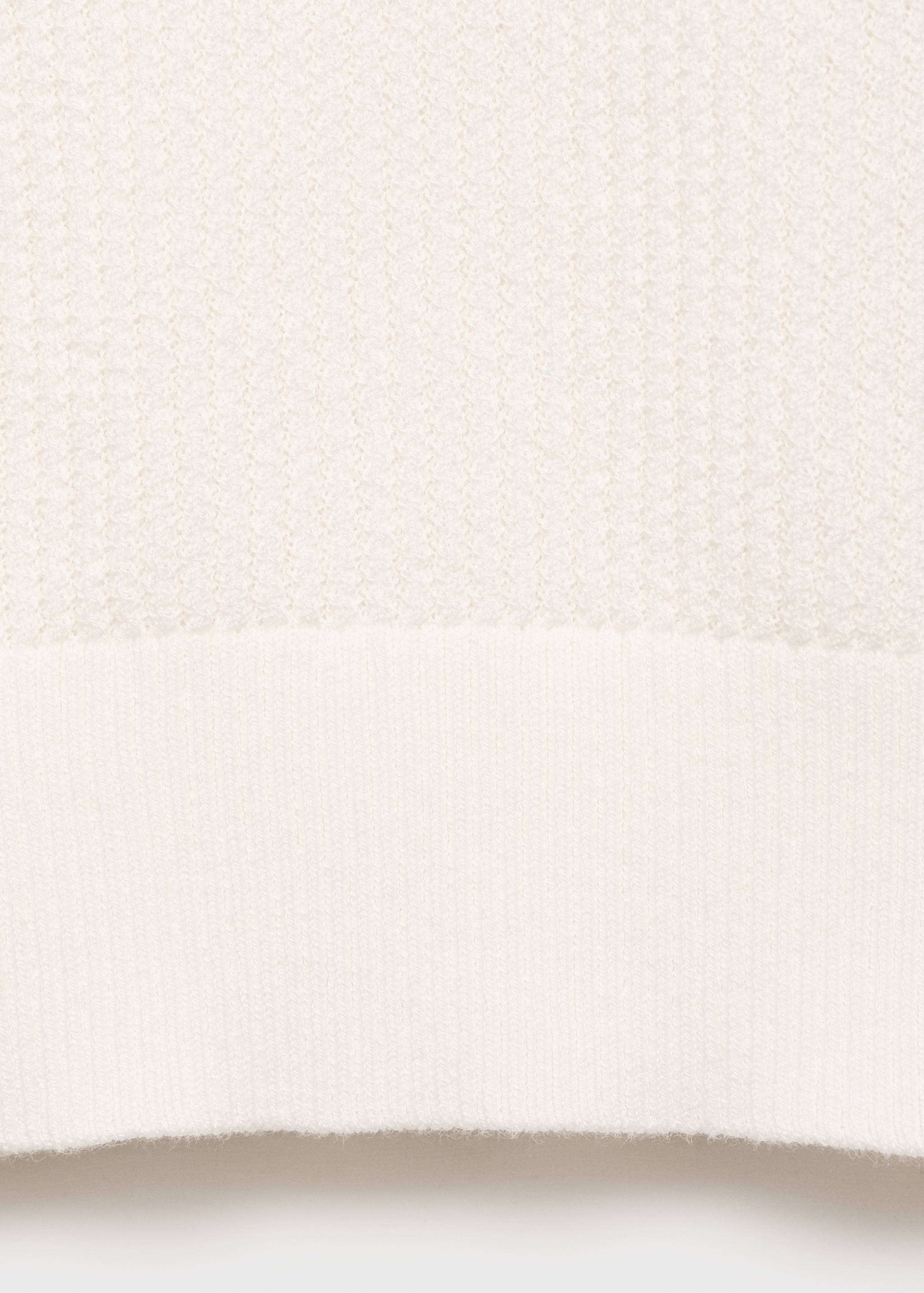 Ribbed knit polo shirt - Details of the article 0