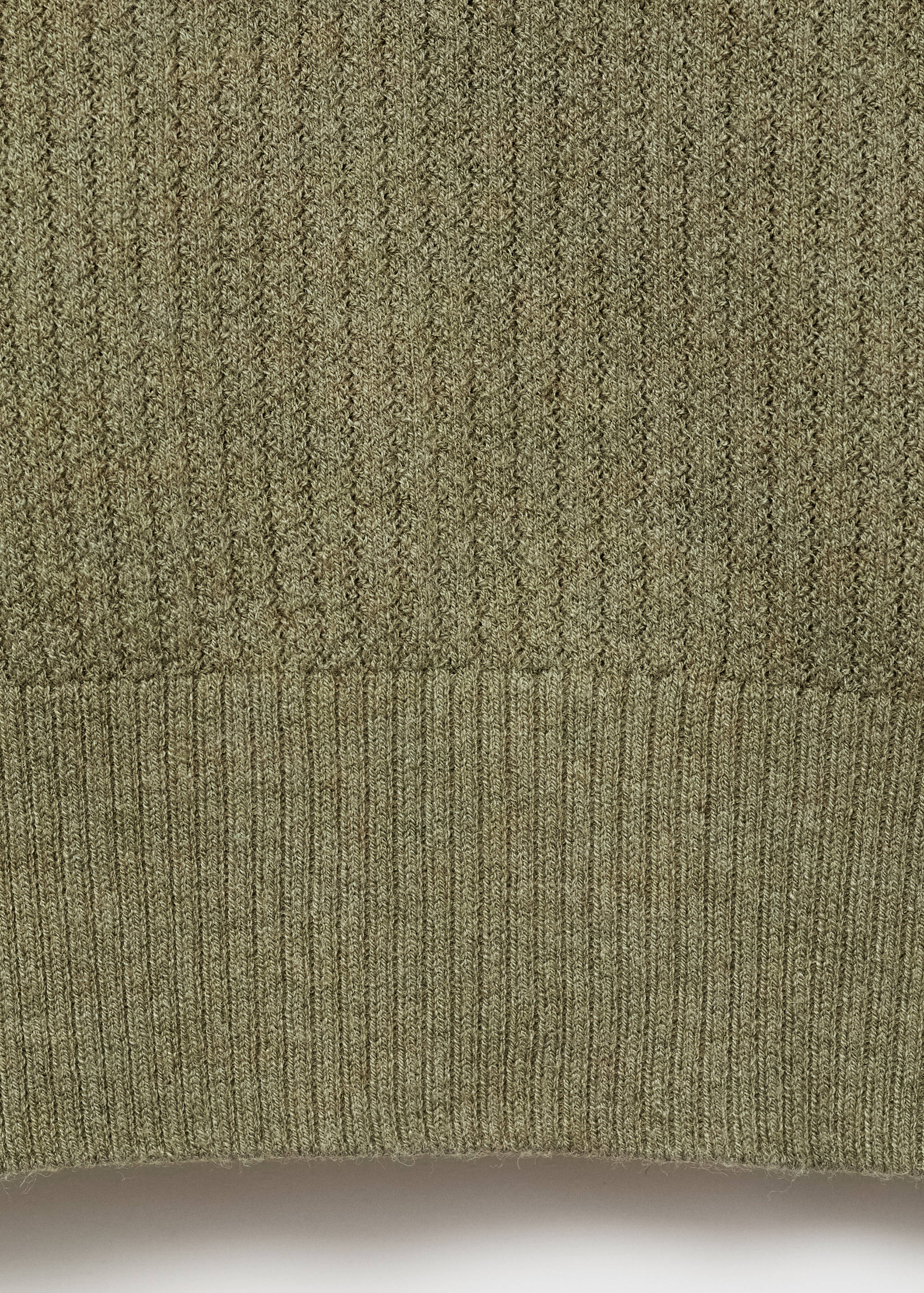 Ribbed knit polo shirt - Details of the article 0
