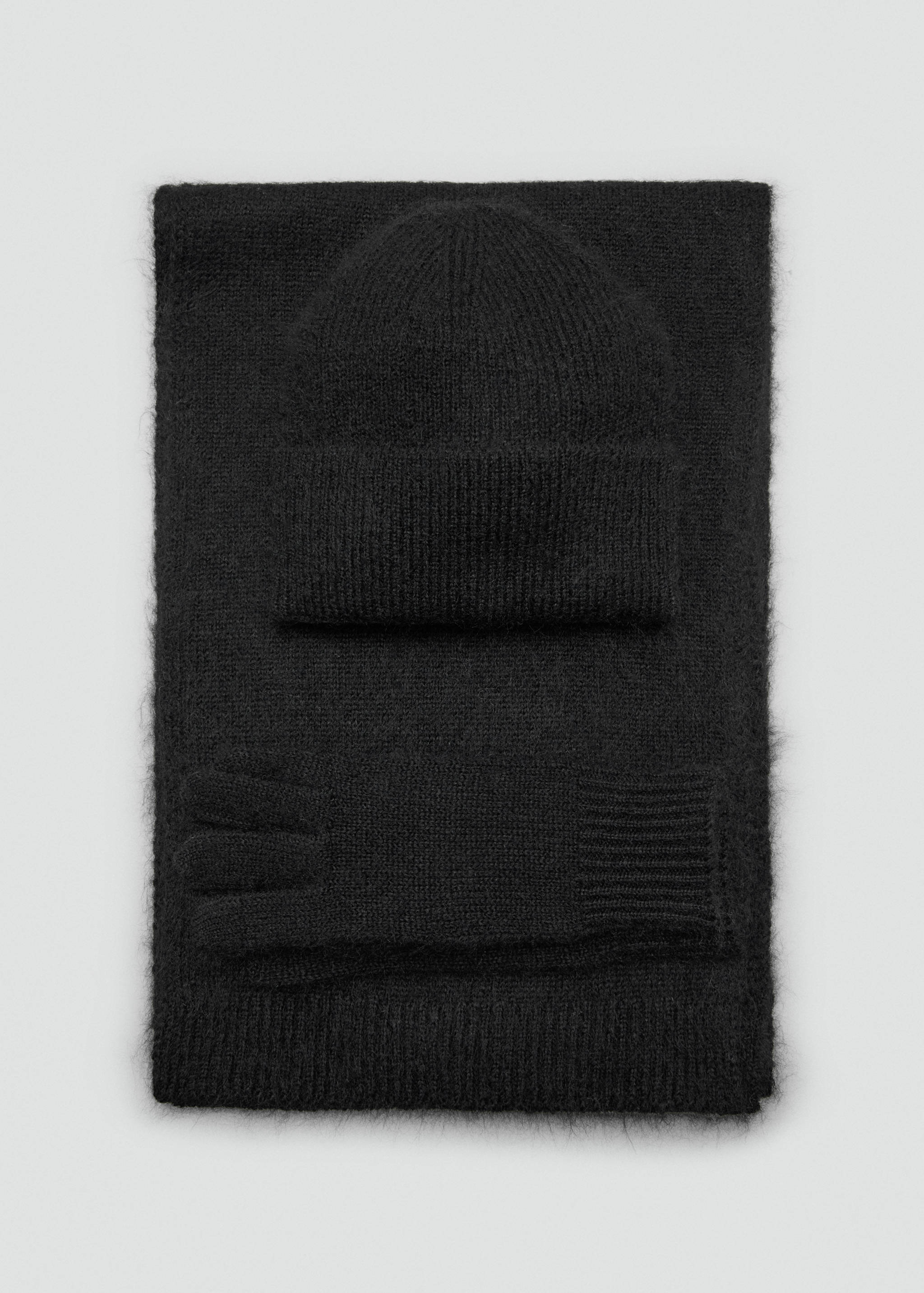 Plain knitted scarf - Details of the article 1