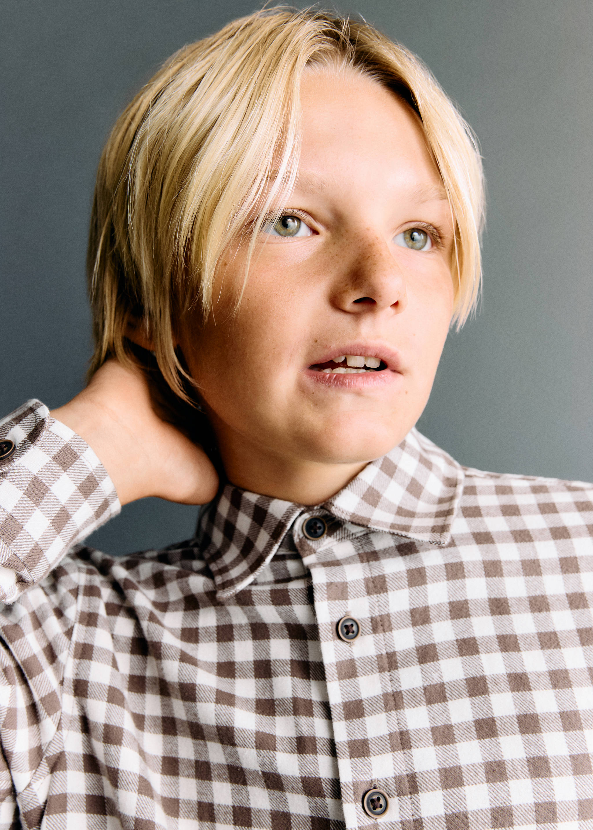 Camisa estampado cuadros - Detalle del artículo 1