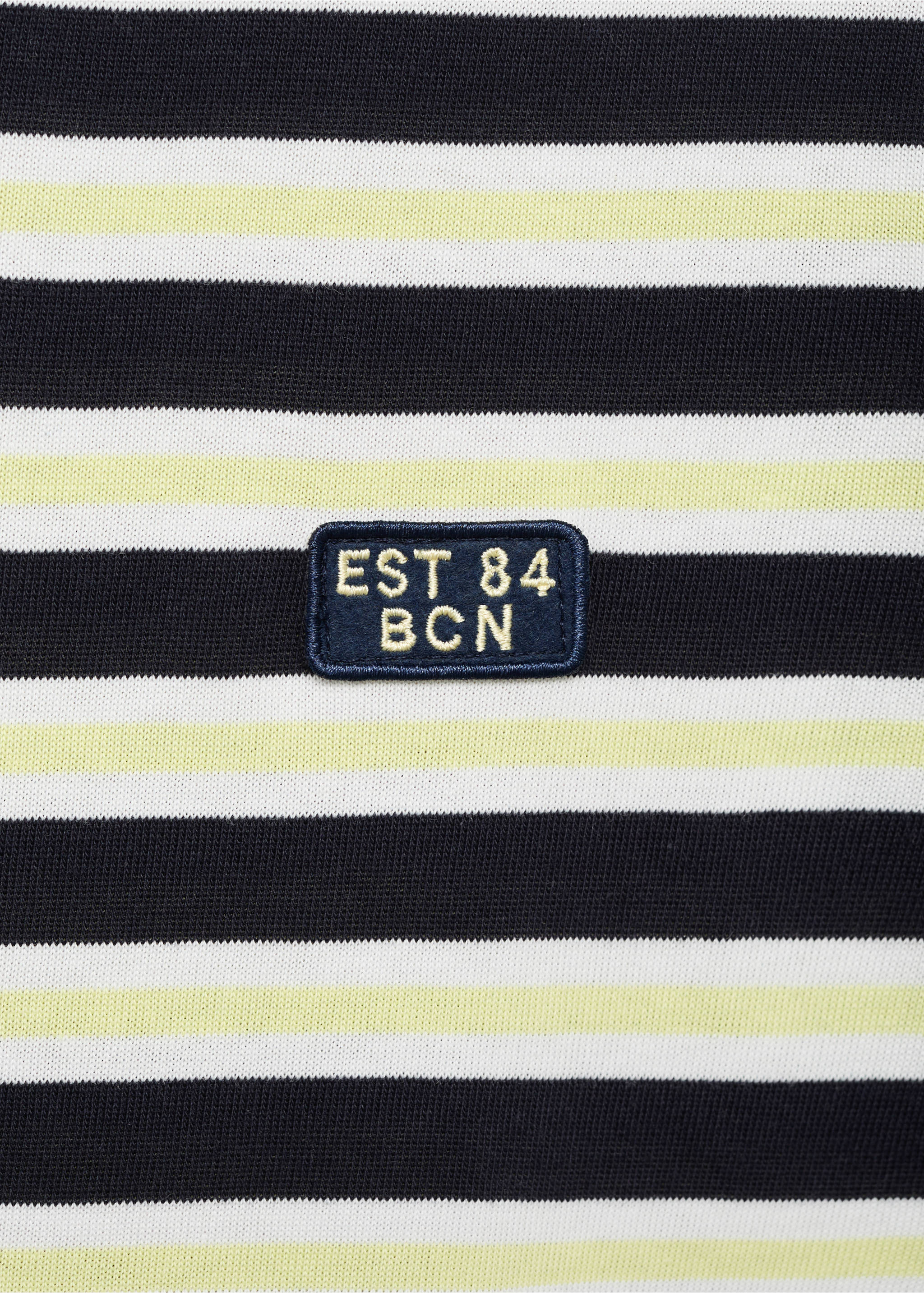 T-shirt regular-fit 100 % coton rayures - Détail de l'article 8, Bleu marine. Ref: 17037773-00.