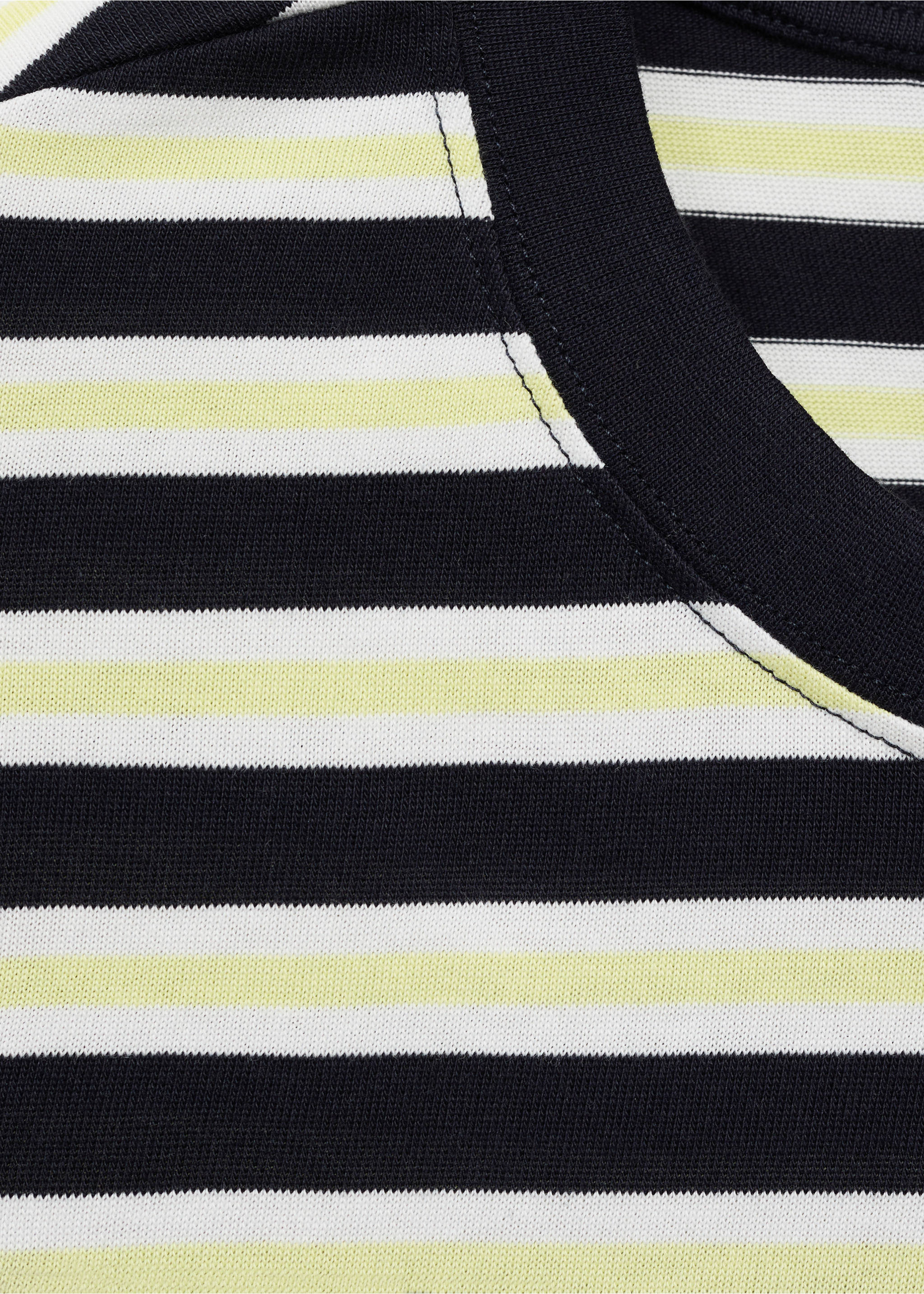 T-shirt regular-fit 100 % coton rayures - Détail de l'article 0, Bleu marine. Ref: 17037773-00.