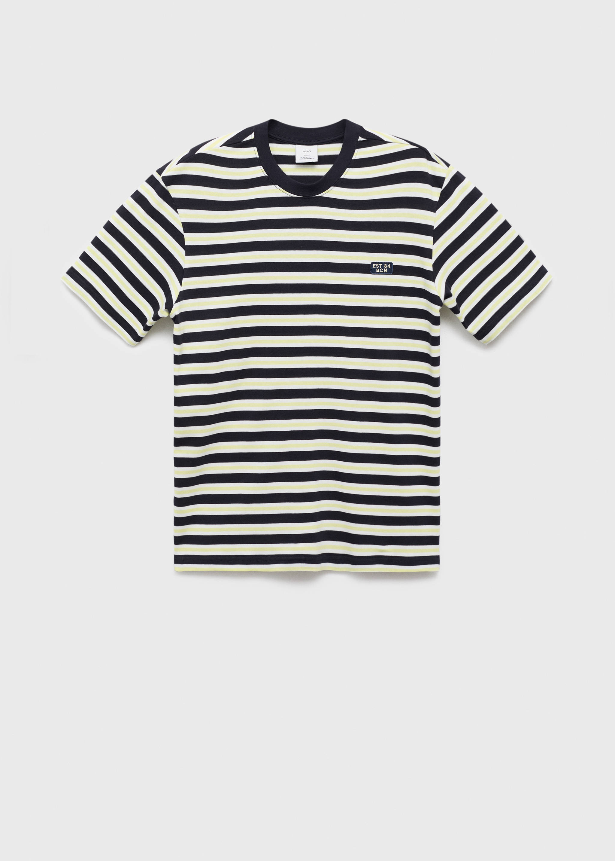 Camiseta regular fit 100% algodón rayas - Artículo sin modelo