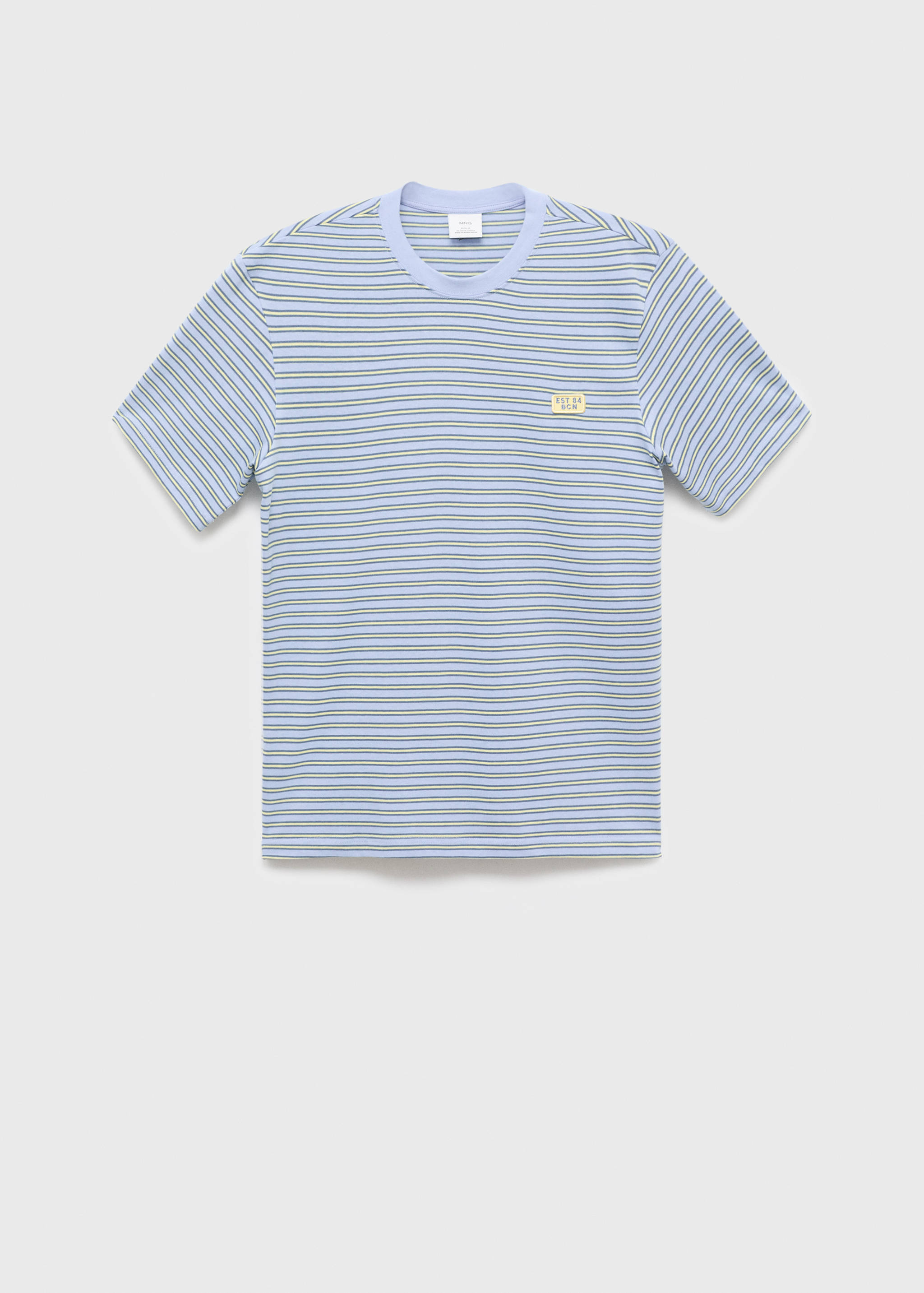 Regular-fit striped 100% cotton shirt - Article without model