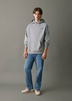 Printed hoodie — Grey 2