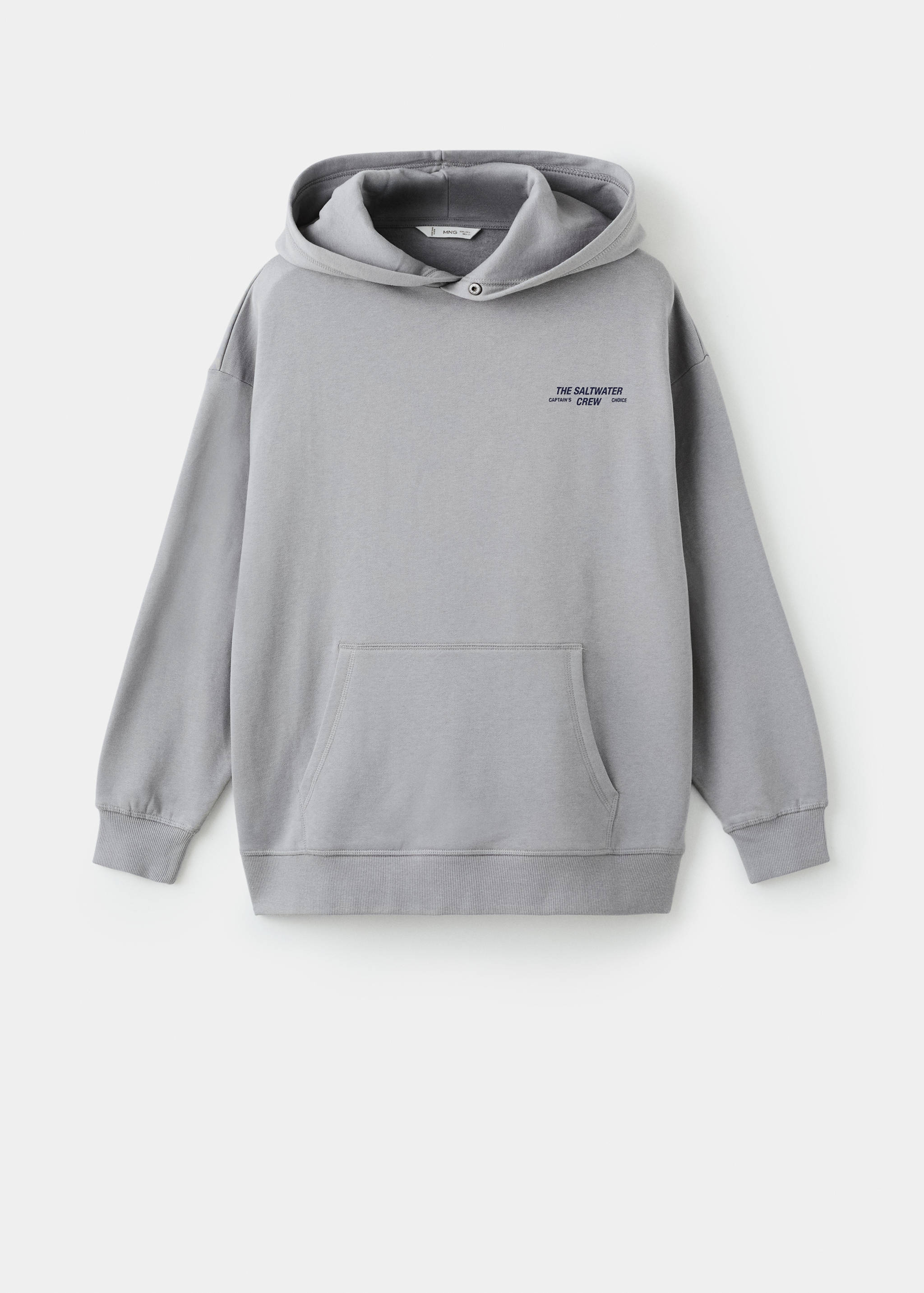 Свитшот с принтом и капюшоном - Изделие без модели