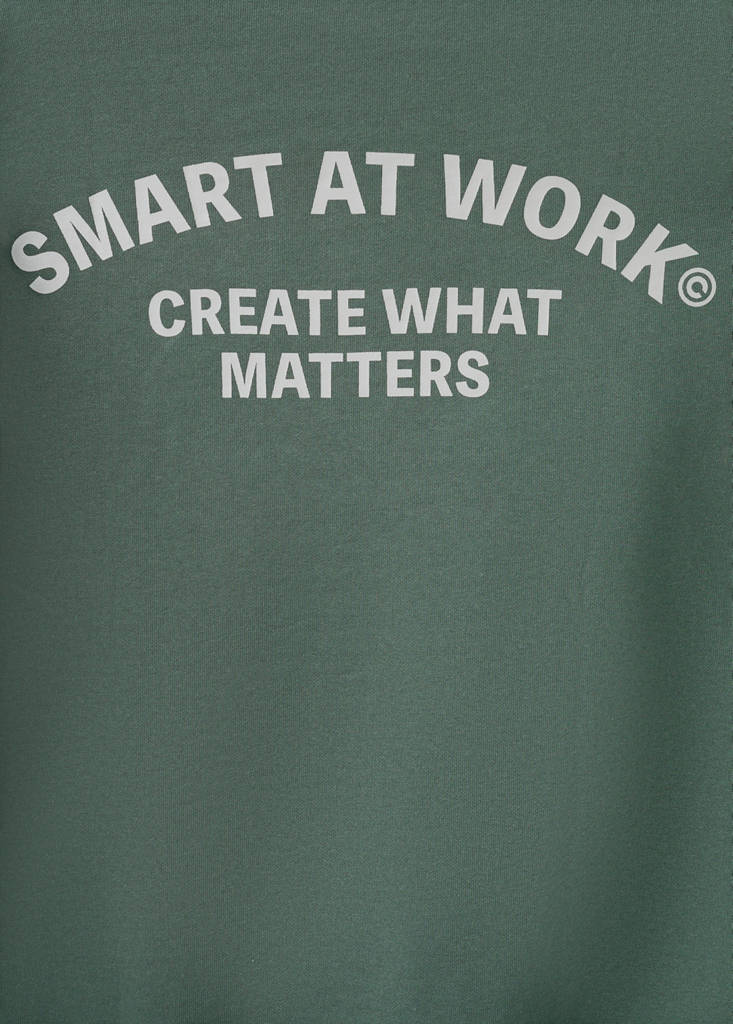 Printed cotton sweatshirt — Green