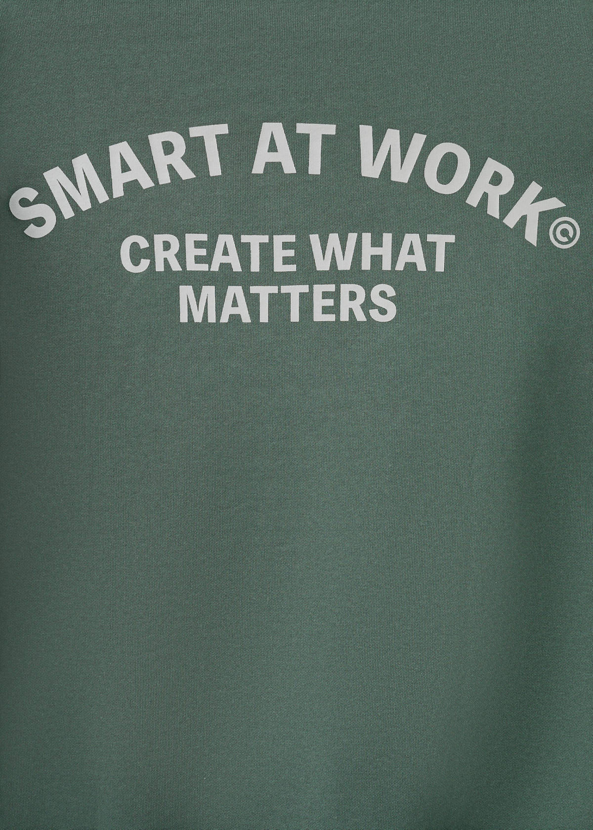Printed cotton sweatshirt — Green