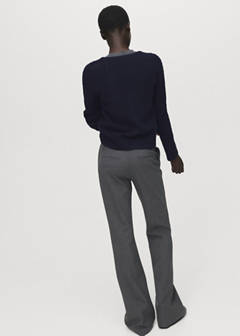 Knitted braided cardigan — Dark Navy 3