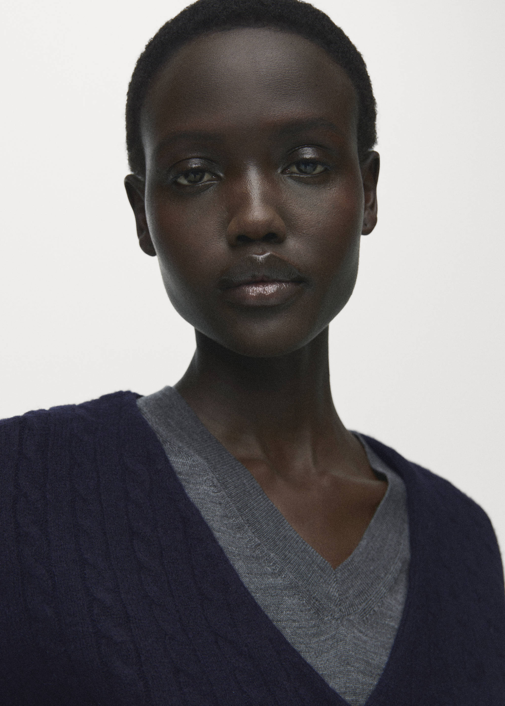 니트 꼬임 가디건 - 상품 내역: 1