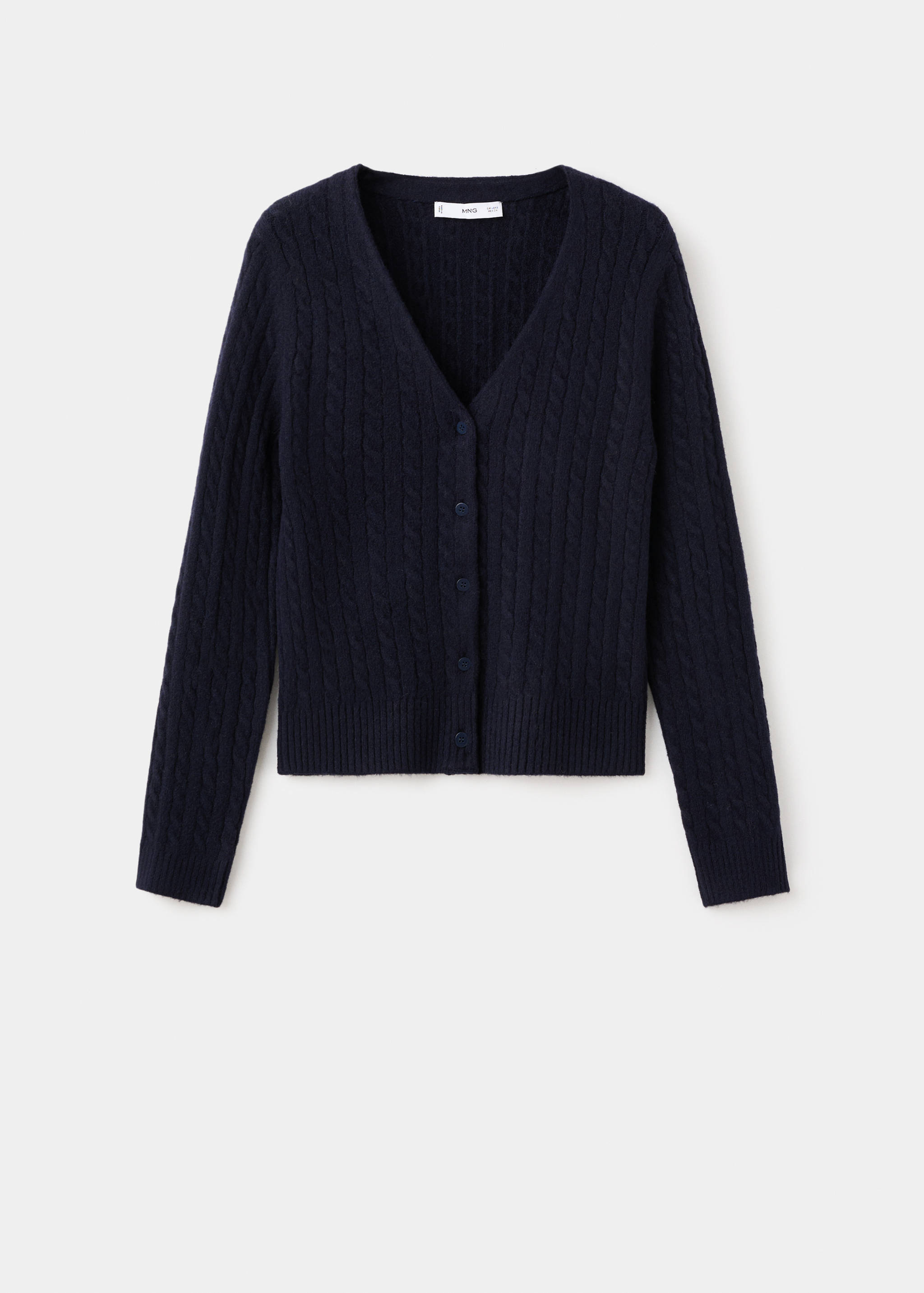 니트 꼬임 가디건 - 모델 없는 상품