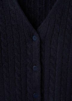 Knitted braided cardigan — Dark Navy 10