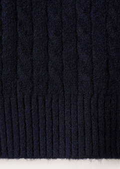 Knitted braided cardigan — Dark Navy 11