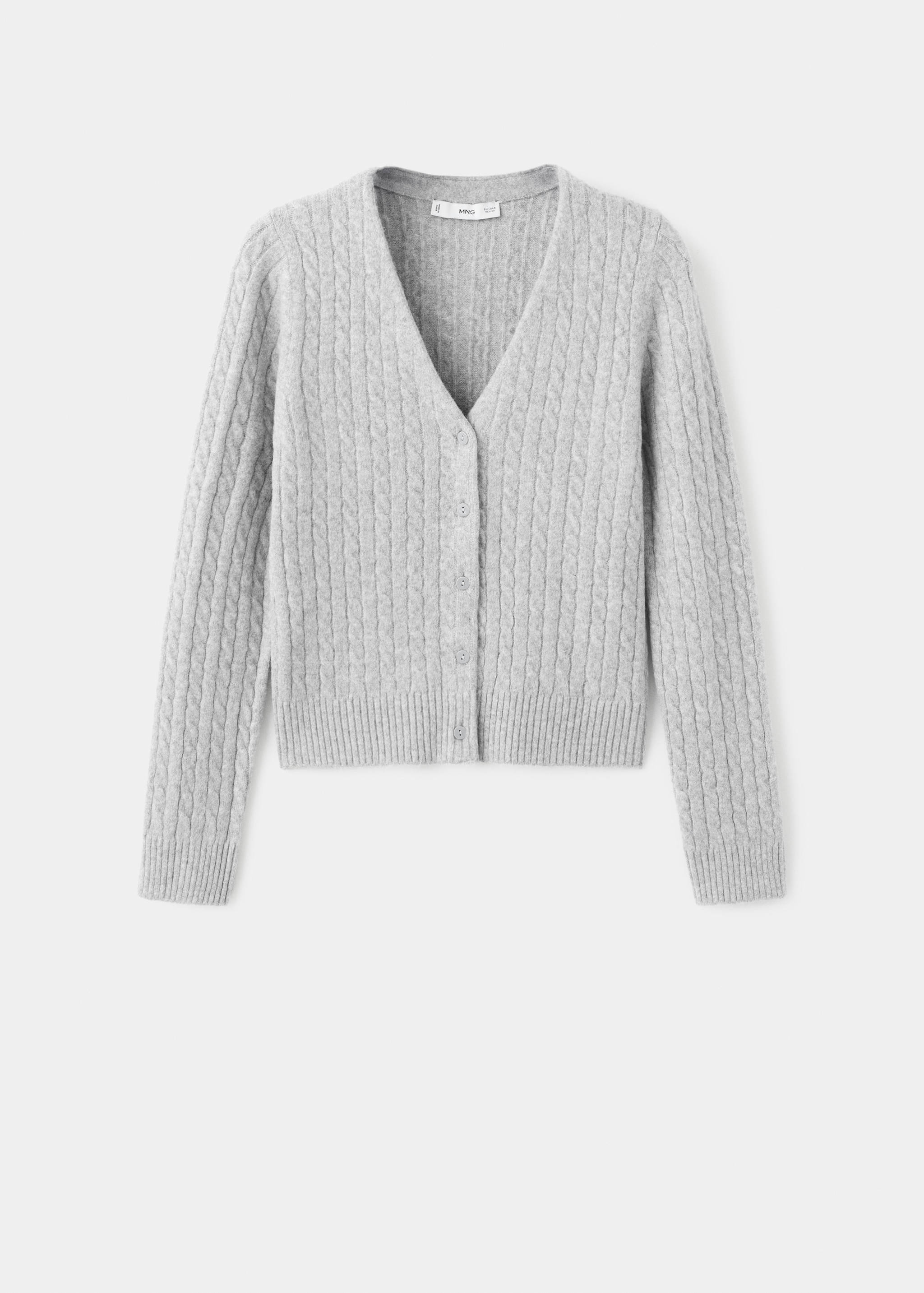 Knitted braided cardigan - Article without model