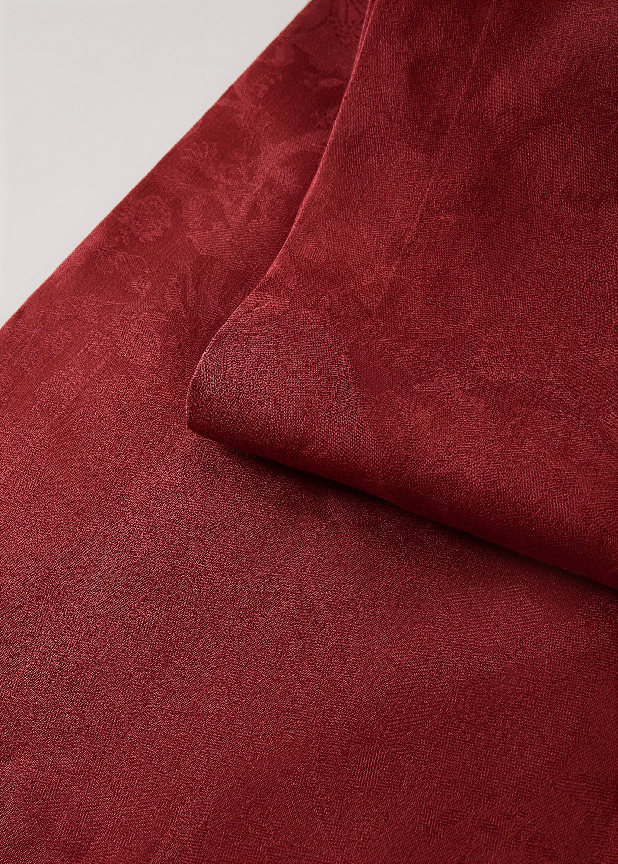 Jacquard-Tischläufer aus Leinen mit floralem Muster - Detail des Artikels 1