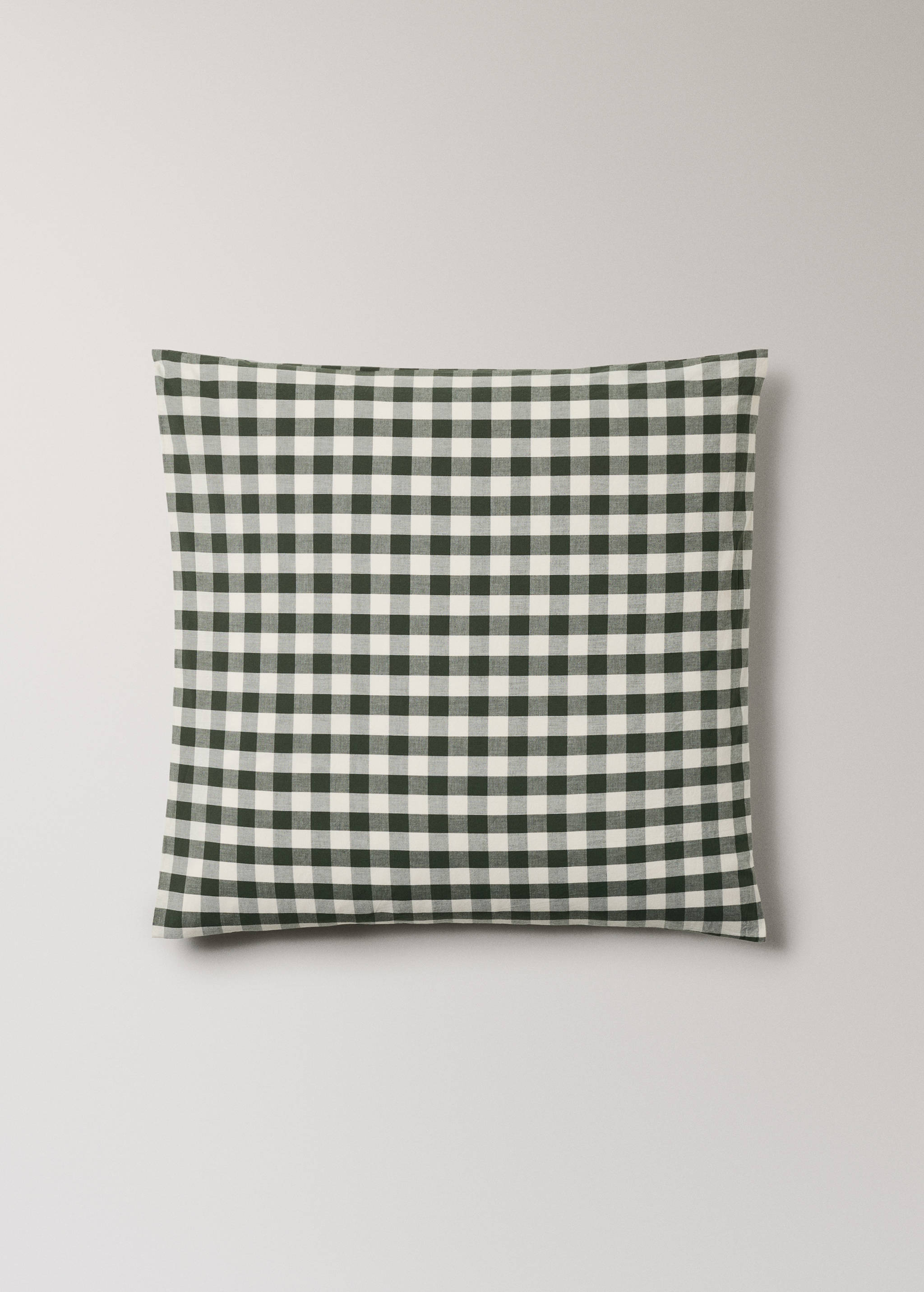 Poszewka na poduszkę z bawełny z barwionych nici w kratkę vichy 60x60 cm - Artykuł bez modela/modelki