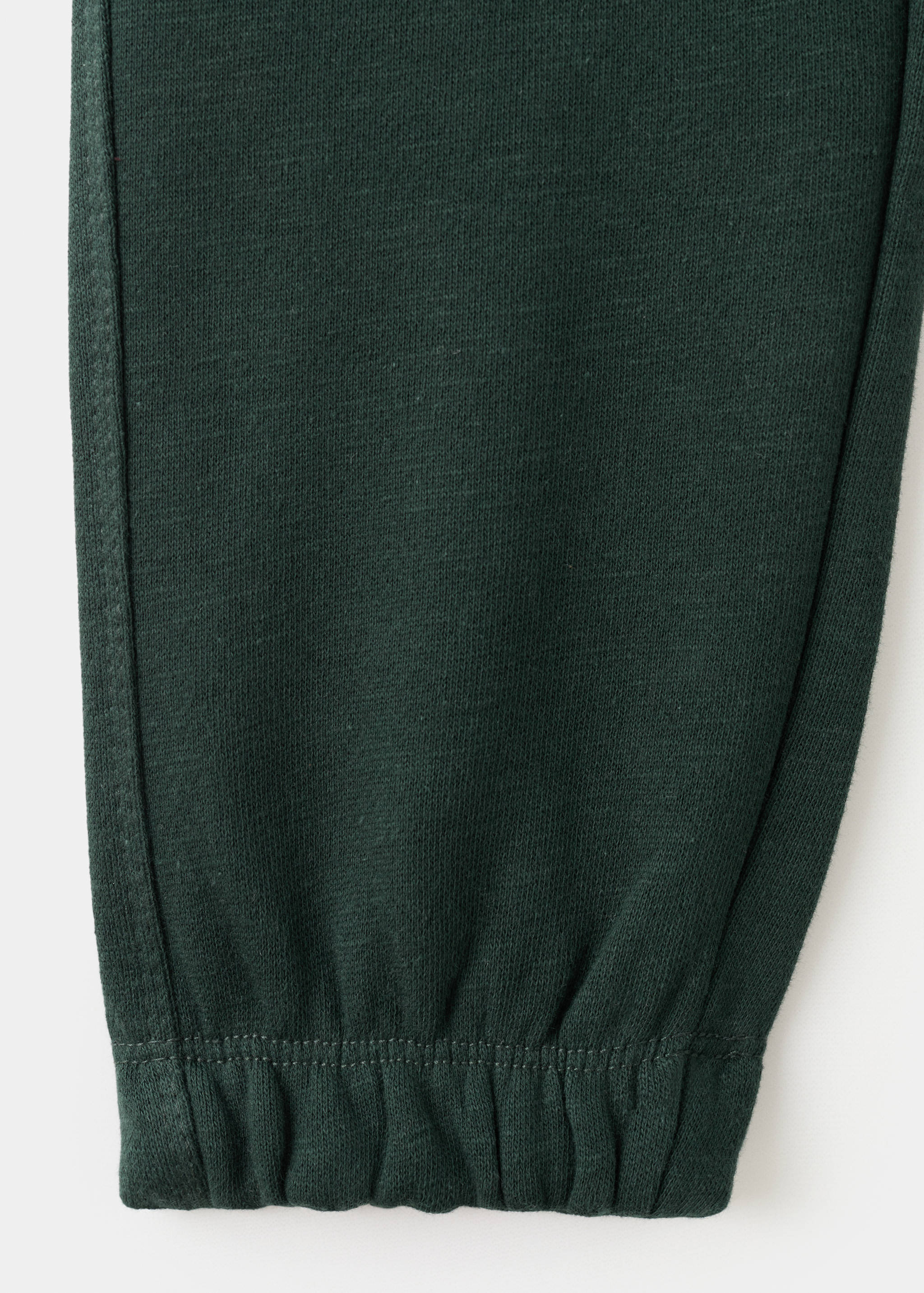 Cotton joggers with elastic waist - Details of the article 0