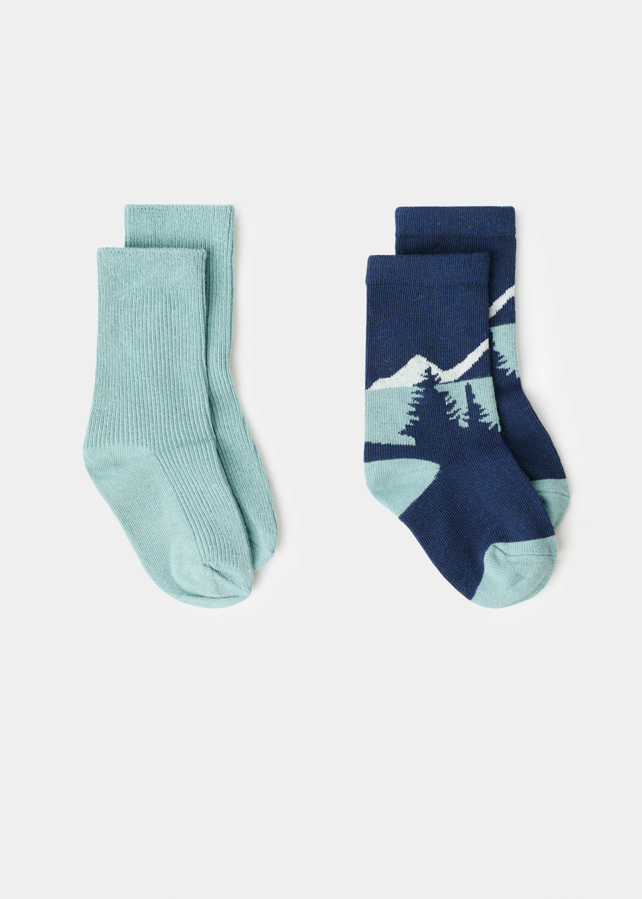 2 pack patterned socks - Article without model