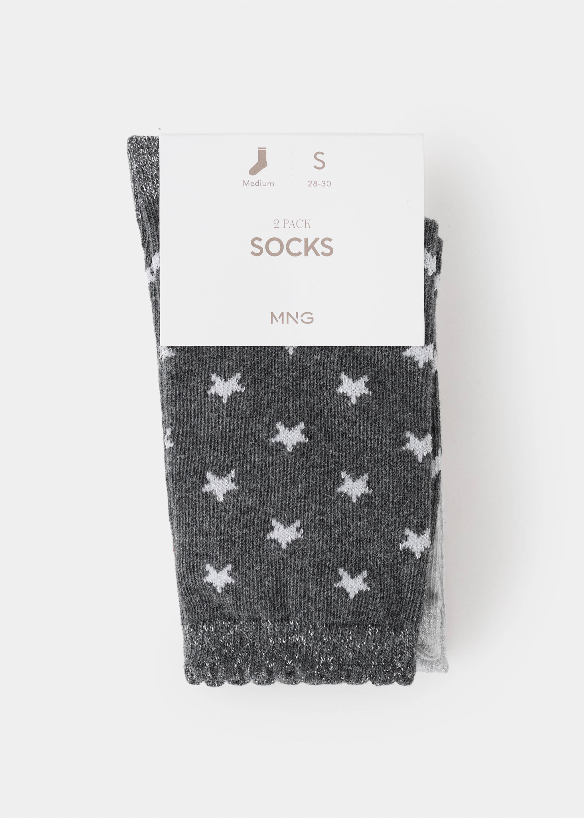 Pack de 2 paires de chaussettes - Détail de l'article 0, Gris chiné moyen. Ref: 17037801-00.