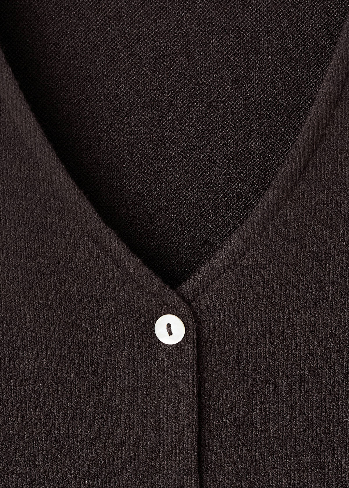 Knitted cardigan with bow — Brown