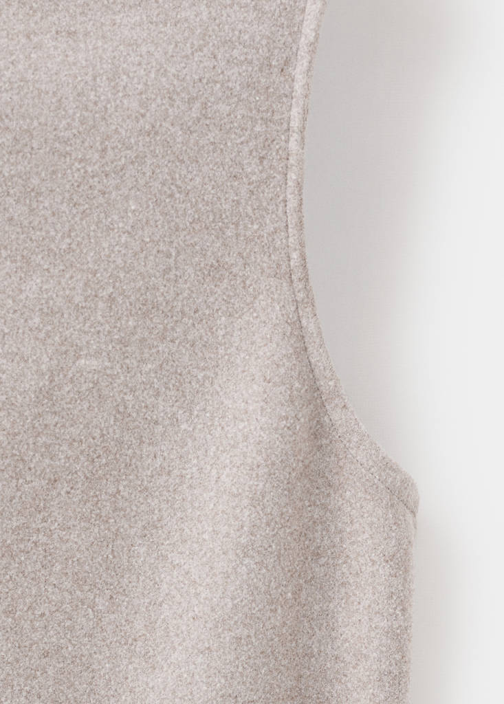 Turtleneck top with belt — Medium Brown