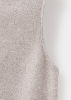 Turtleneck top with belt — Medium Brown 11