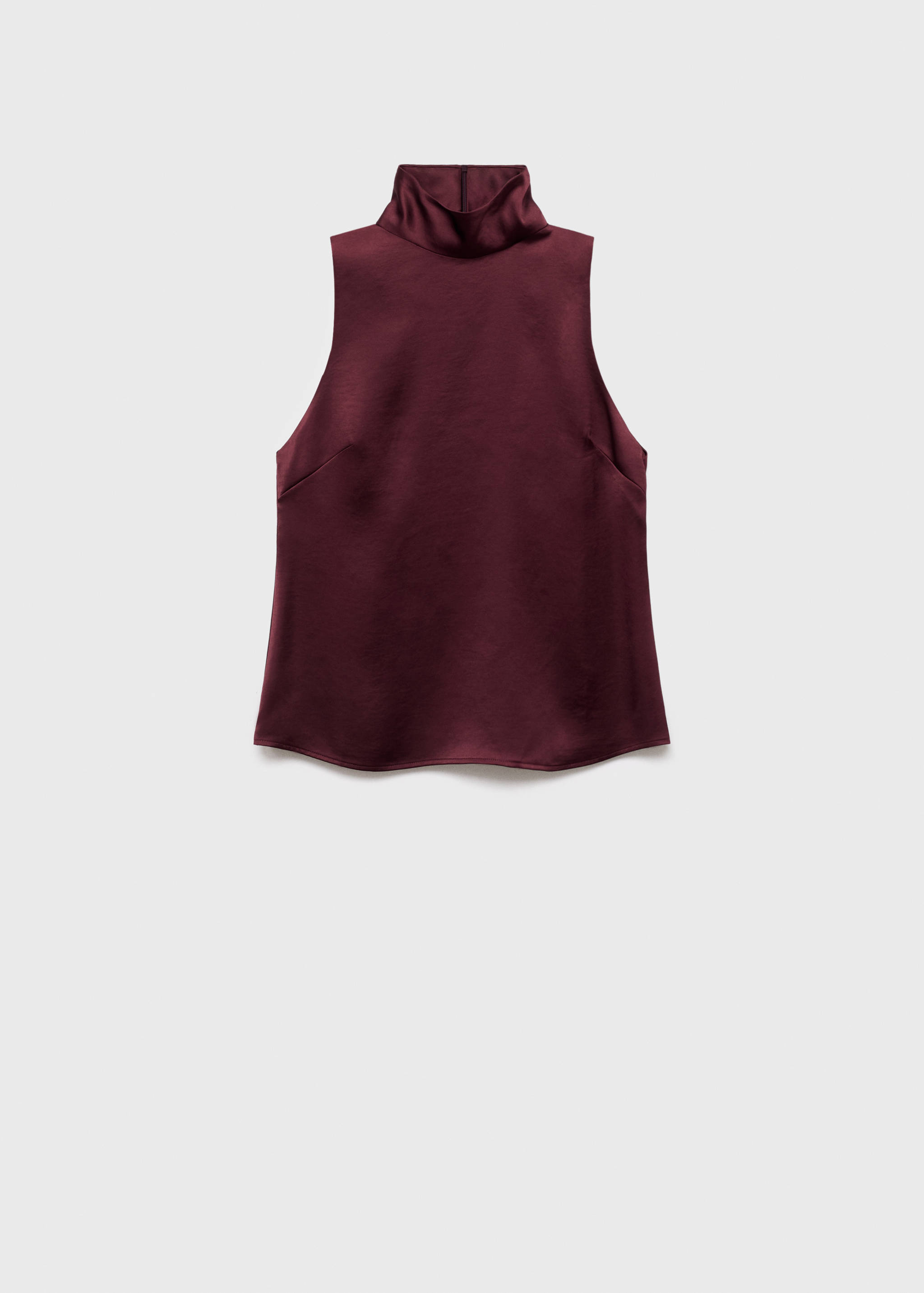 Blouse satinée col roulé - Article sans modèle