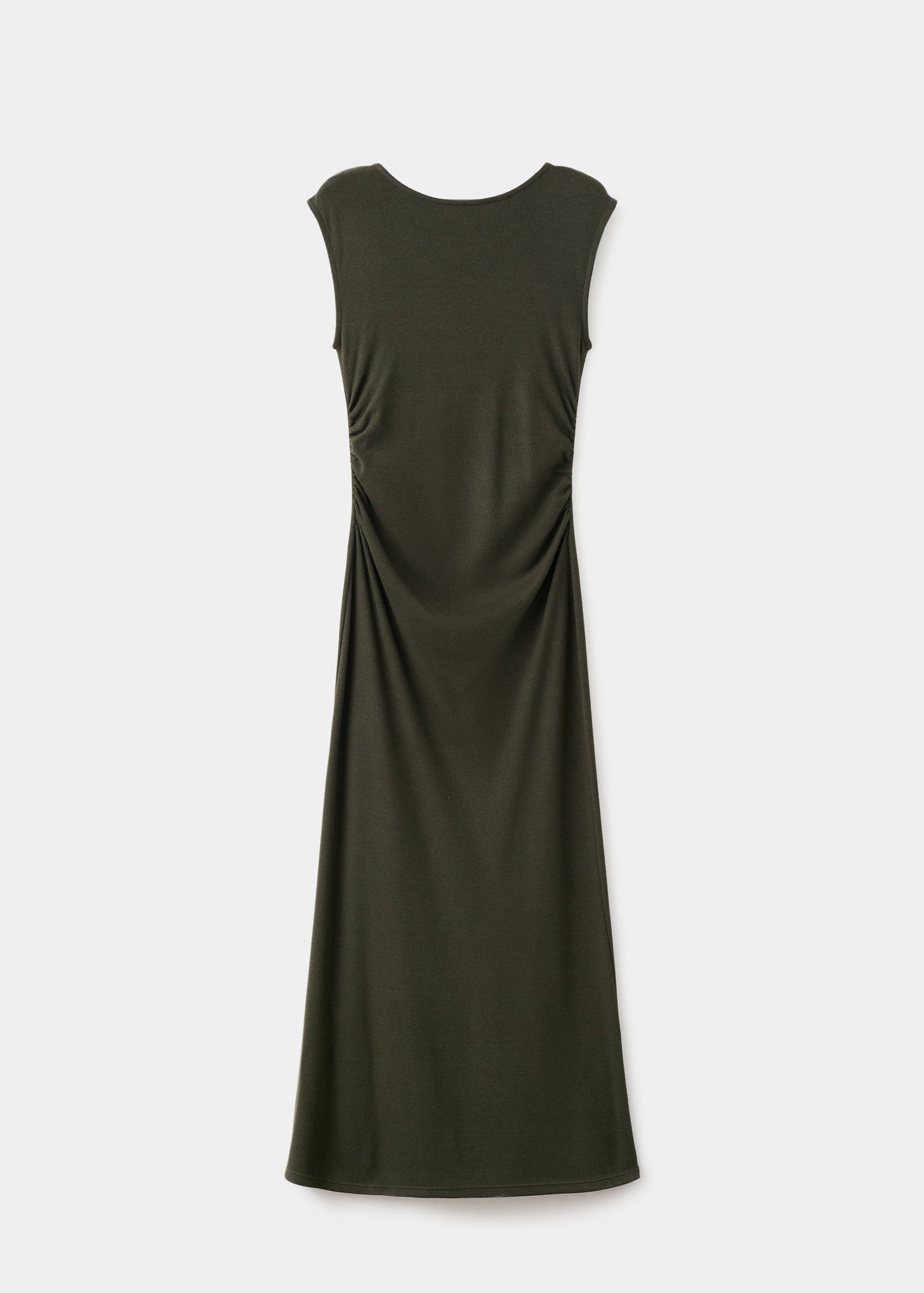 Fine-knit dress with gathered sides - Article without model