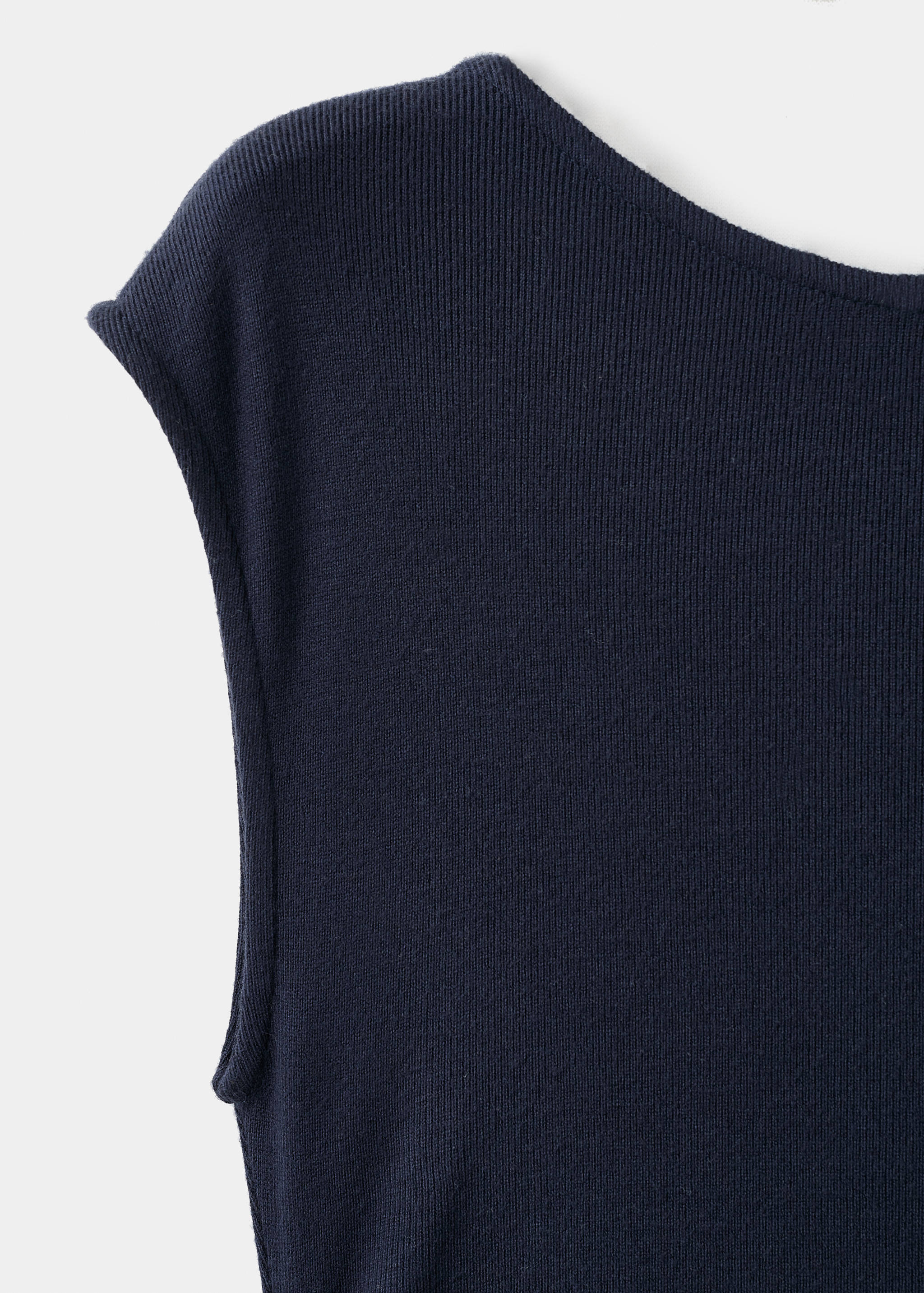 Robe en maille fine avec fronce latérale - Détail de l'article 0