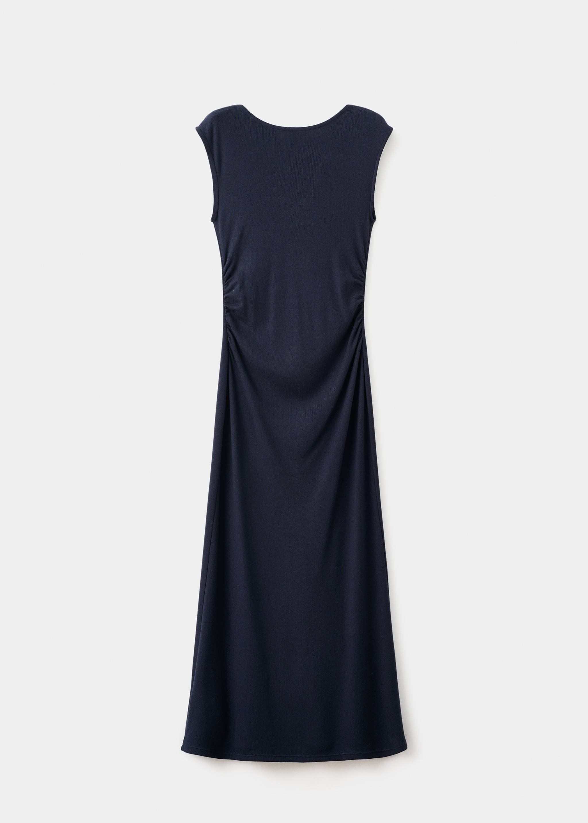 Fine-knit dress with gathered sides - Article without model
