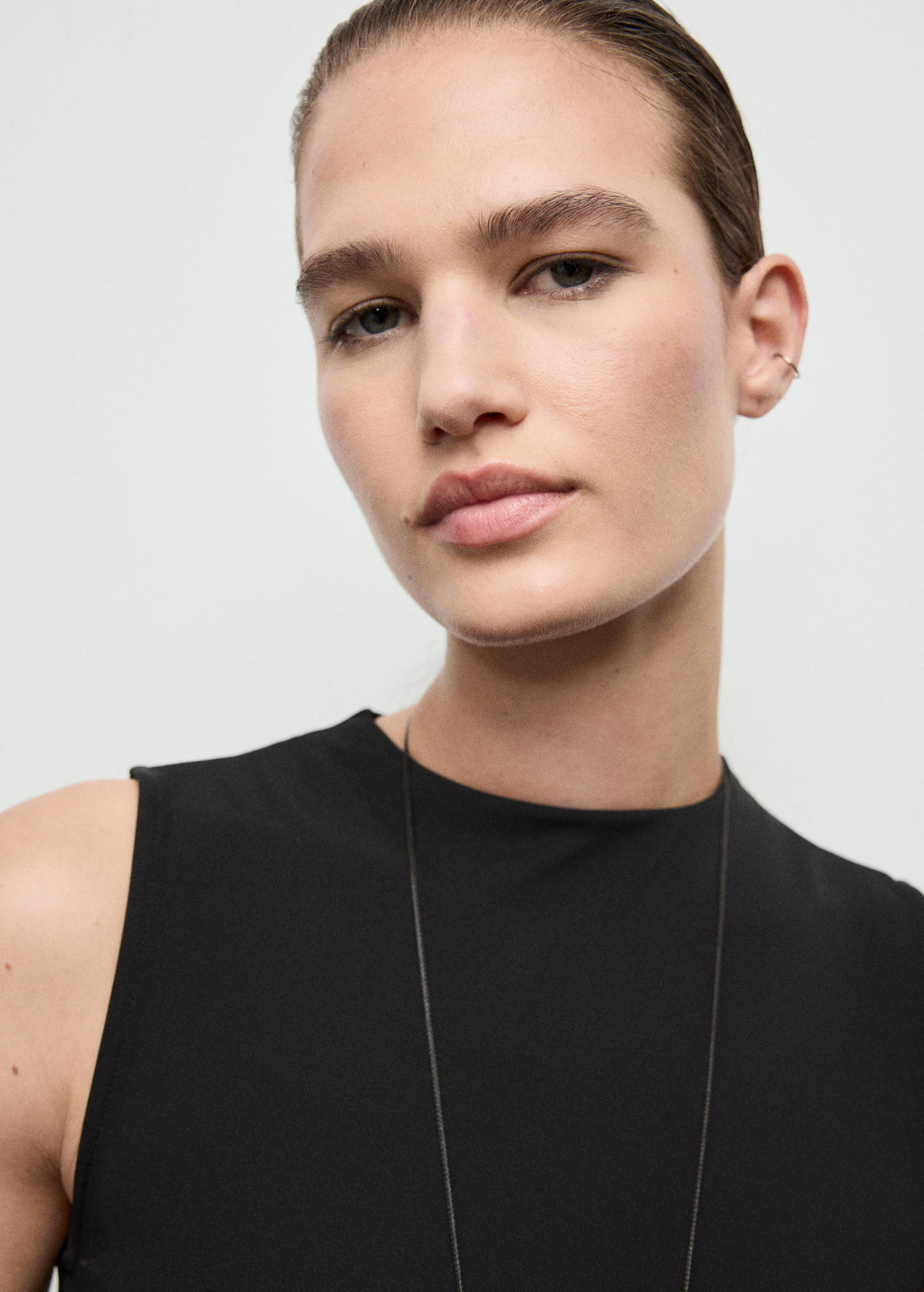 Pleated A-line dress - Details of the article 1