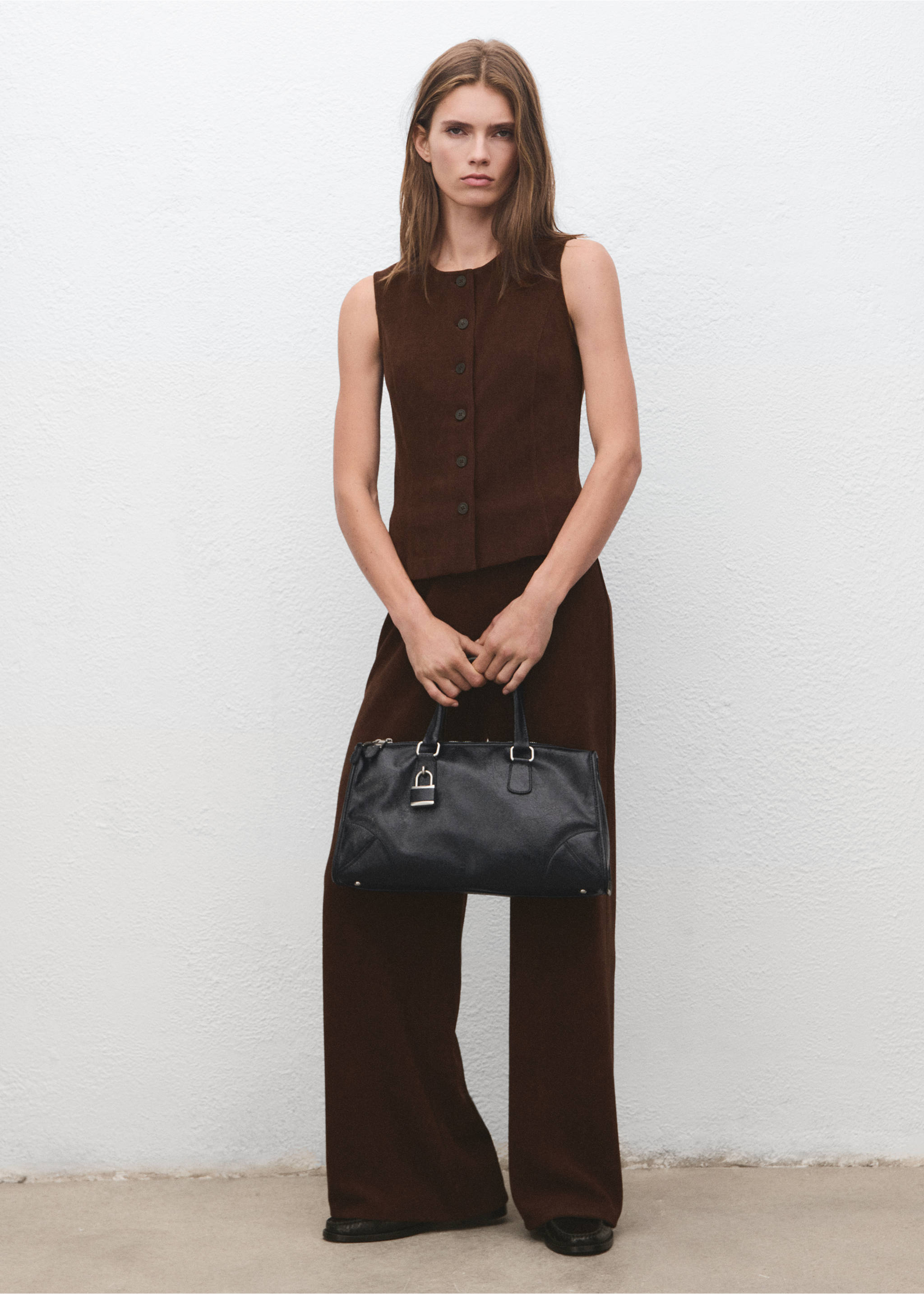 Corduroy suit waistcoat - General plane, Brown. Ref: 17037807-00.