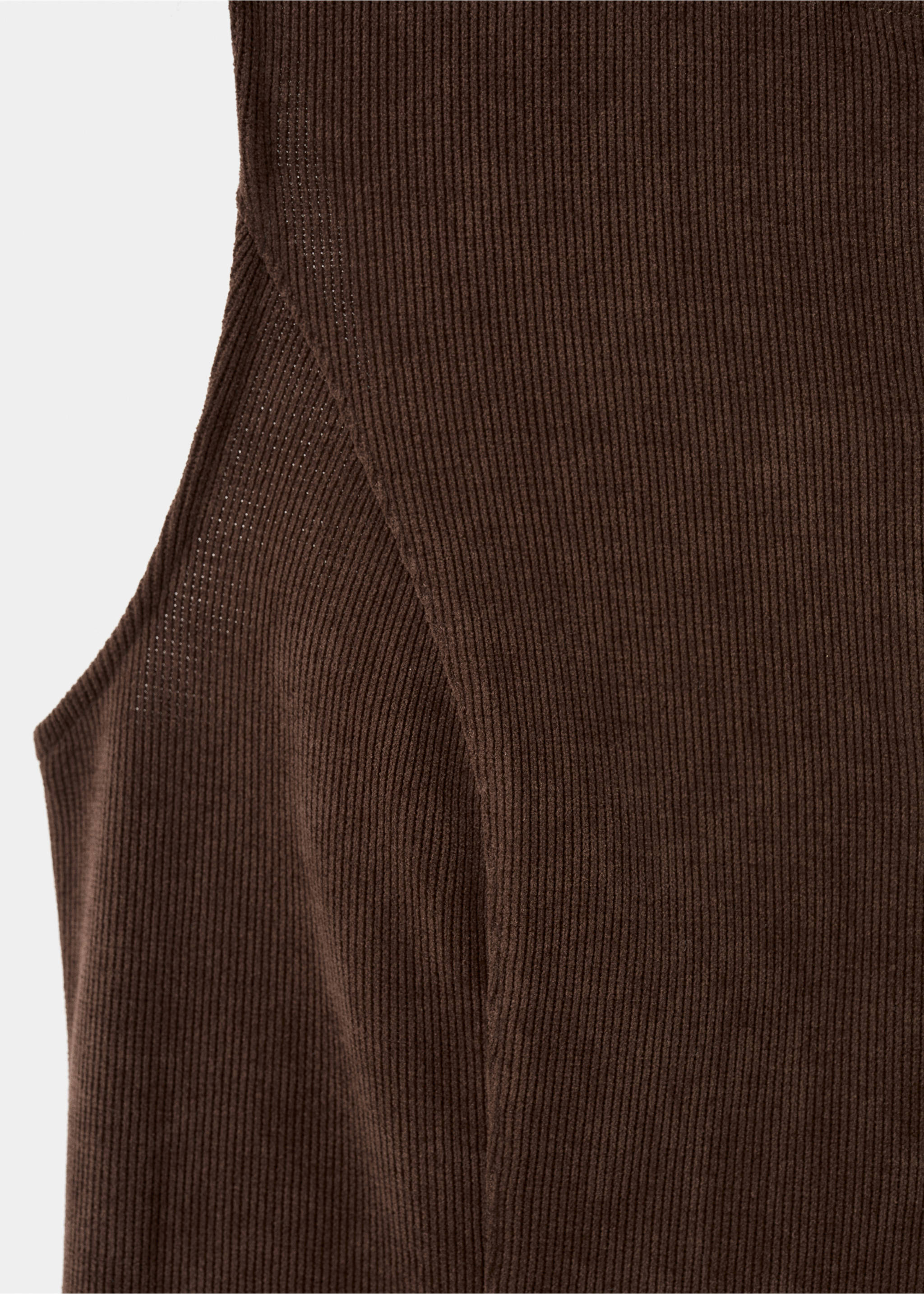 Corduroy suit waistcoat - Details of the article 0, Brown. Ref: 17037807-00.