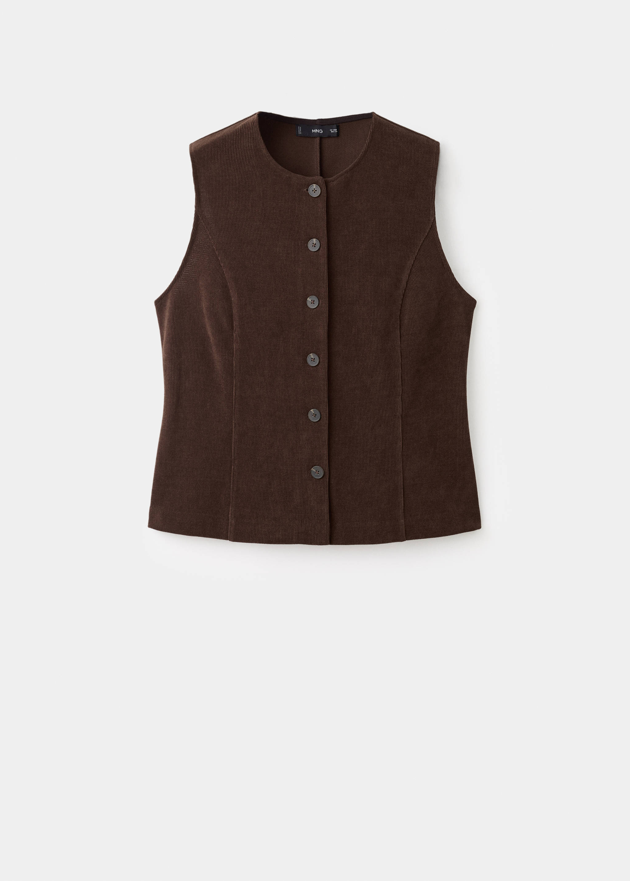 Corduroy suit vest - Article without model