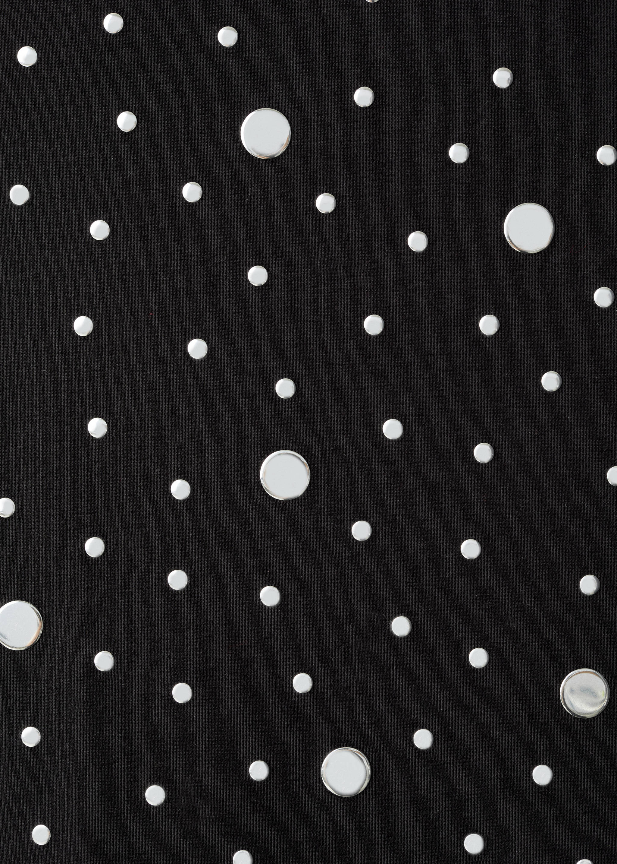 Boat-neck top with rhinestones - Details of the article 0