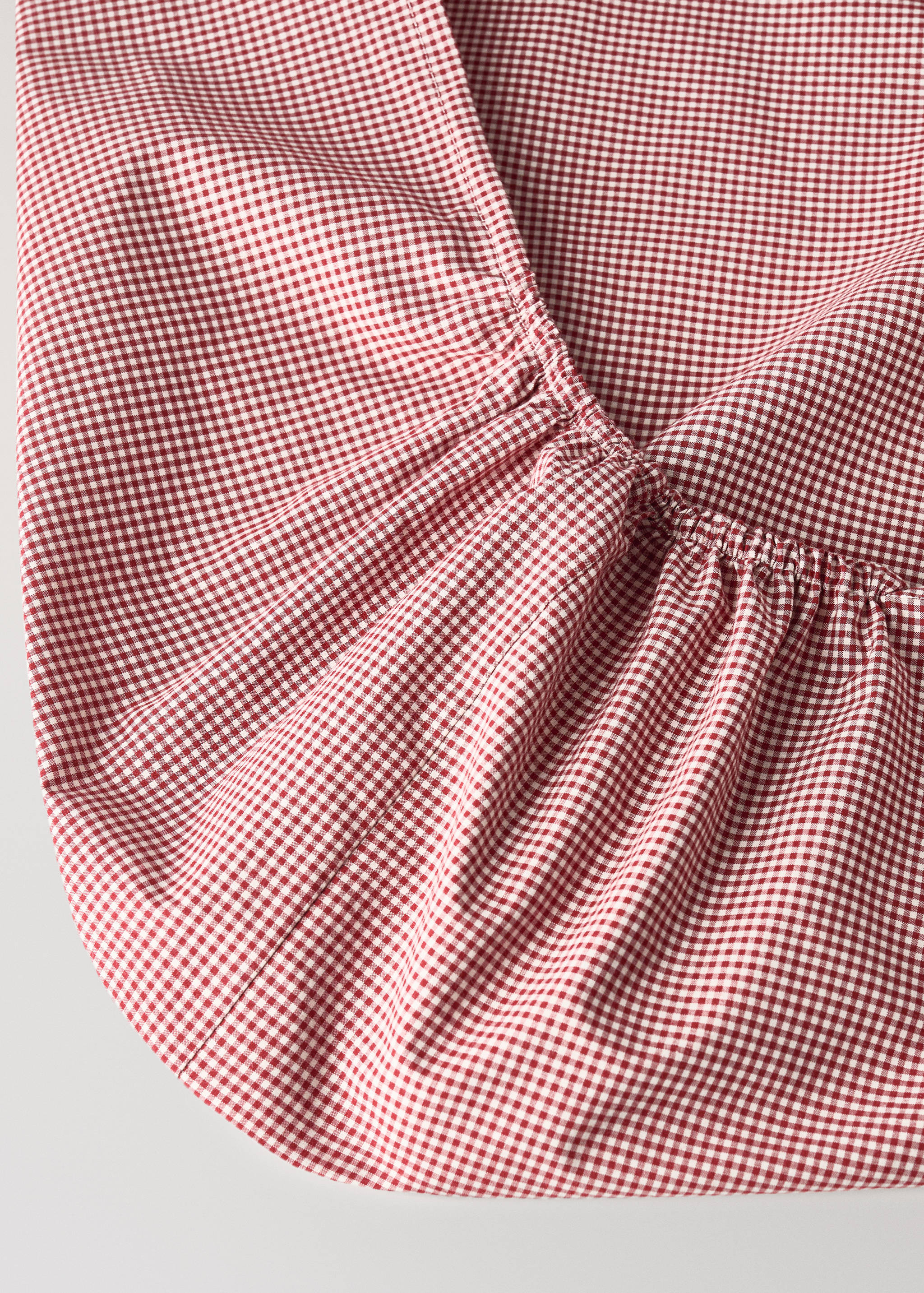 Drap-housse pour enfant fil teint carreaux vichy lit 90 cm - Détail de l'article 1