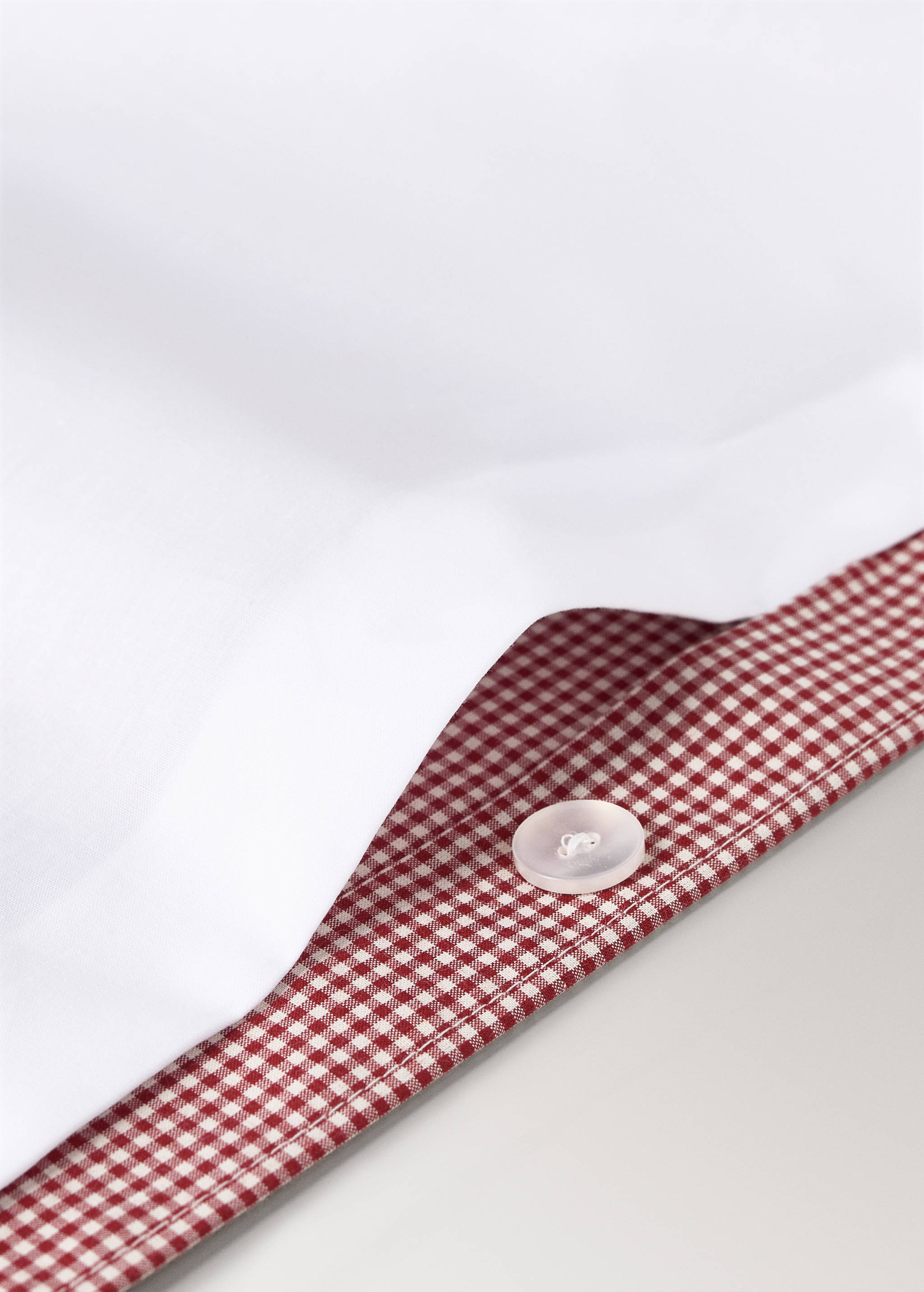 Housse de couette enfant coton fil teint carreaux vichy lit 90 cm - Détail de l'article 1