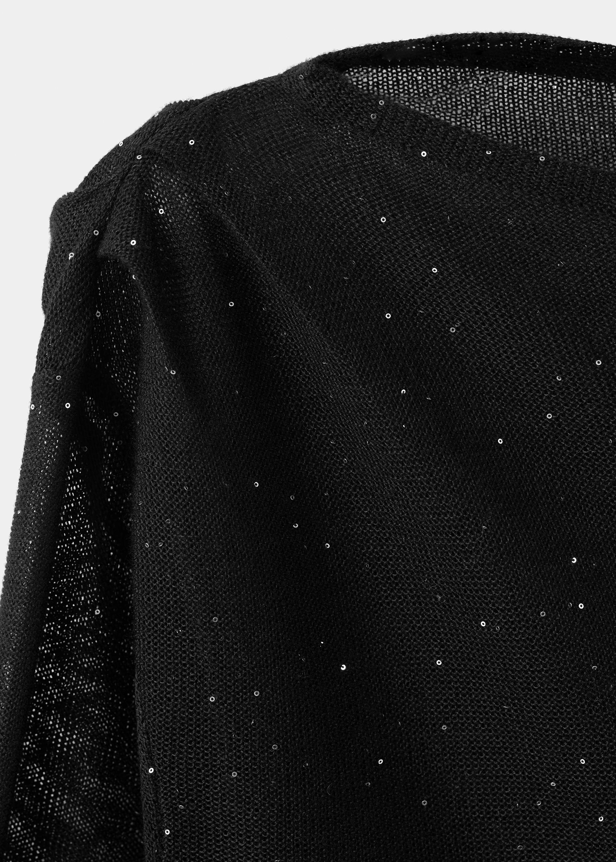 Parlak kayık yaka bluz - Ürün detayı 8