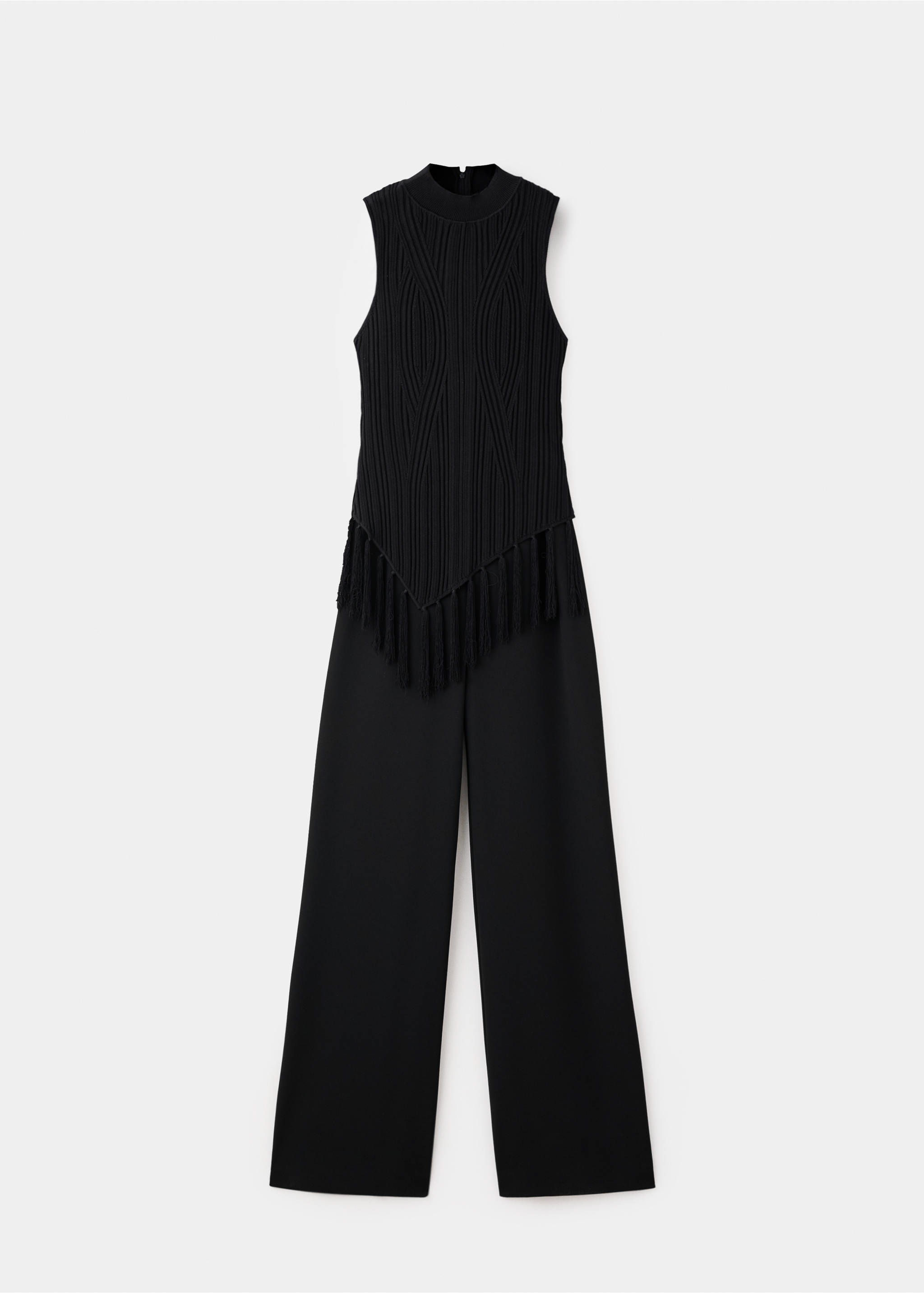 Fringed jumpsuit - Article without model, Black. Ref: 17037883-00.