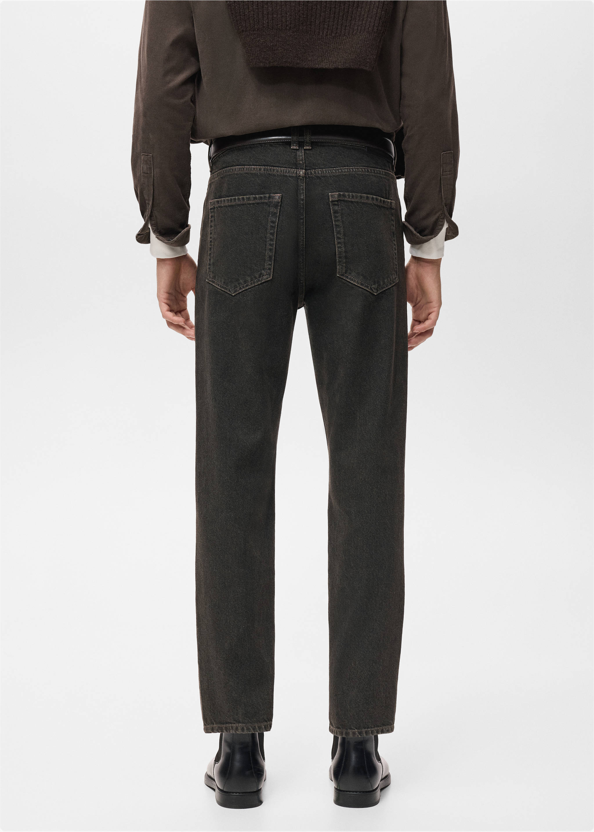 Jeans Lori tapered fit - Reverso del artículo, Marrón. Ref: 17037885-00.