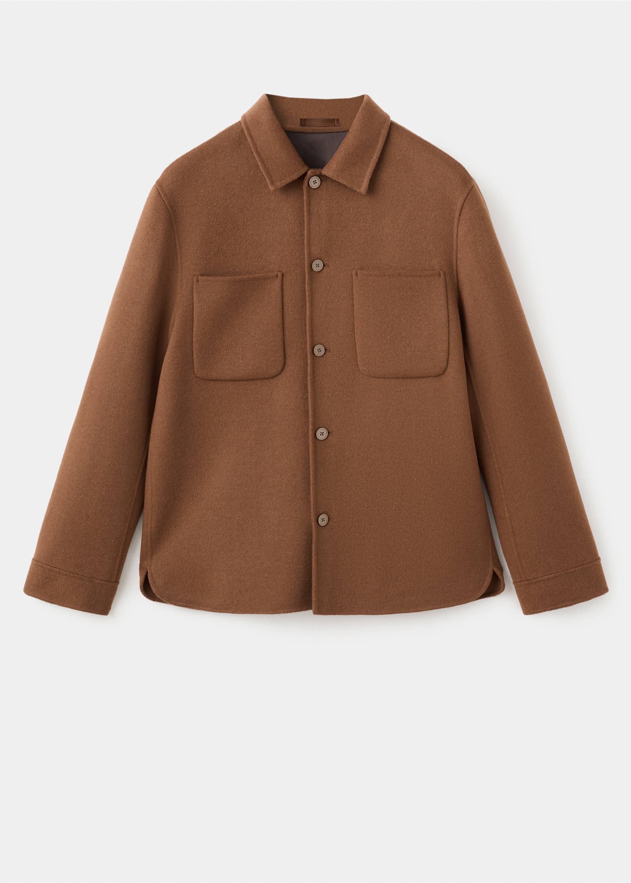 Handmade wool jacket with zip - Article without model, Orange. Ref: 17037886-00.