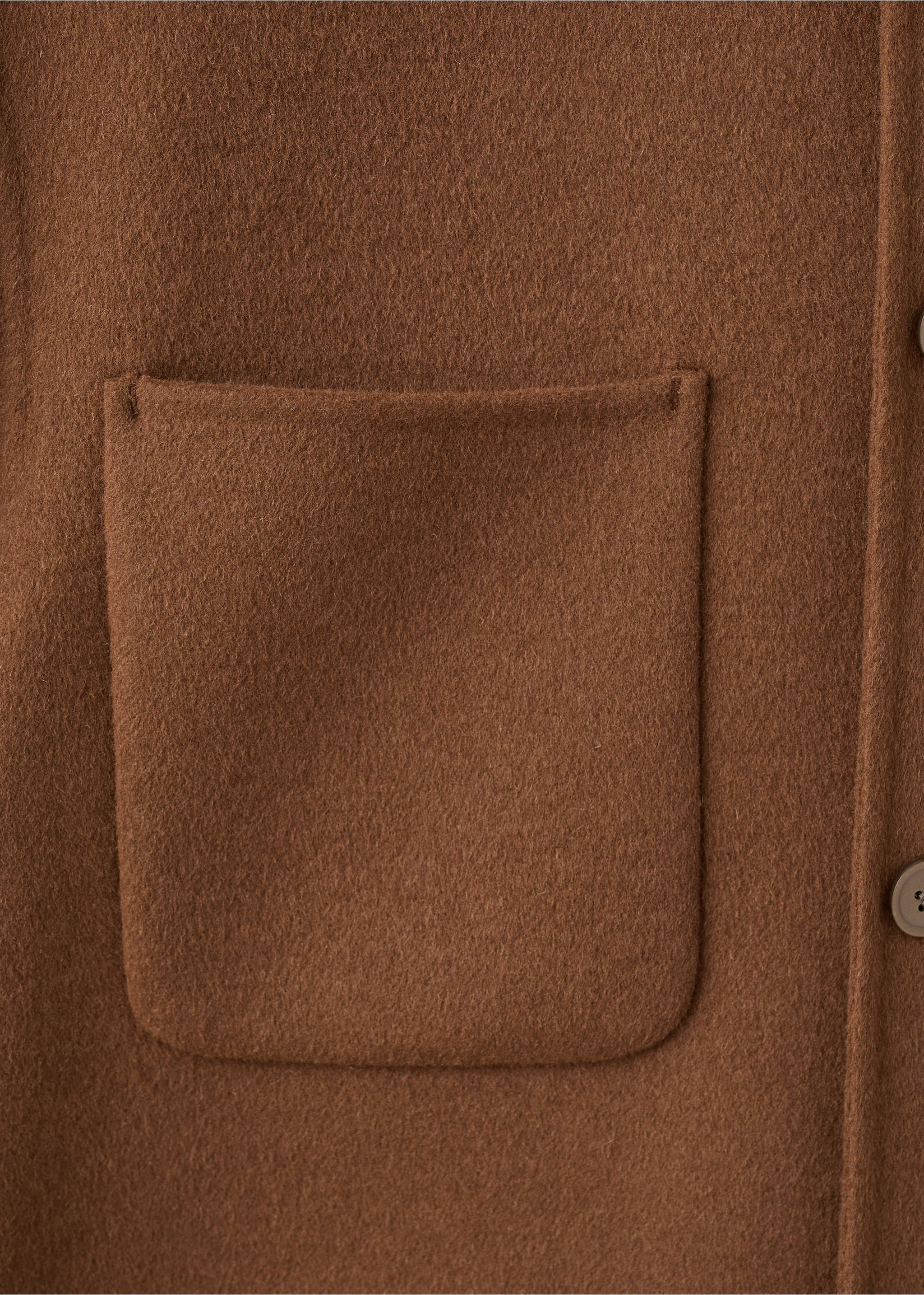 Handmade wool jacket with zip - Details of the article 0, Orange. Ref: 17037886-00.