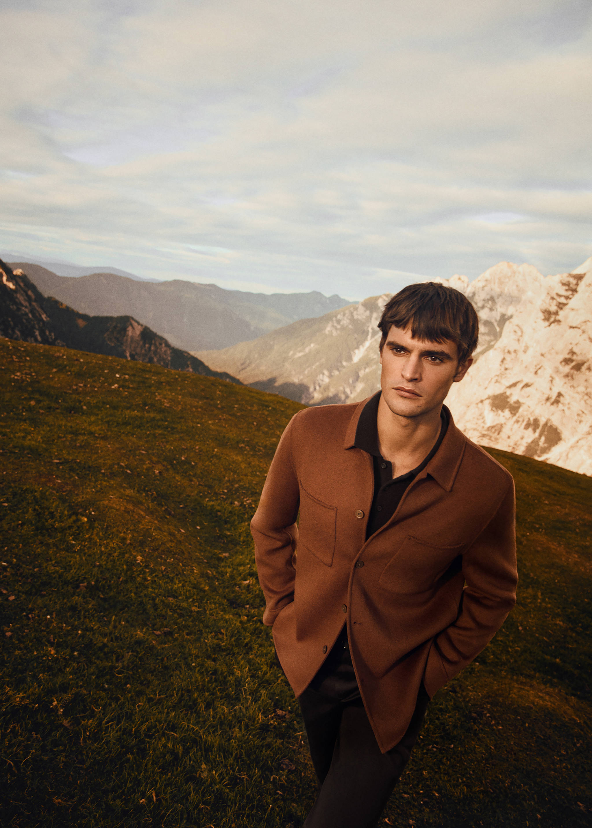 جاكيت صوف مصنوع يدوياً بسحاب - تفاصيل المنتج 3