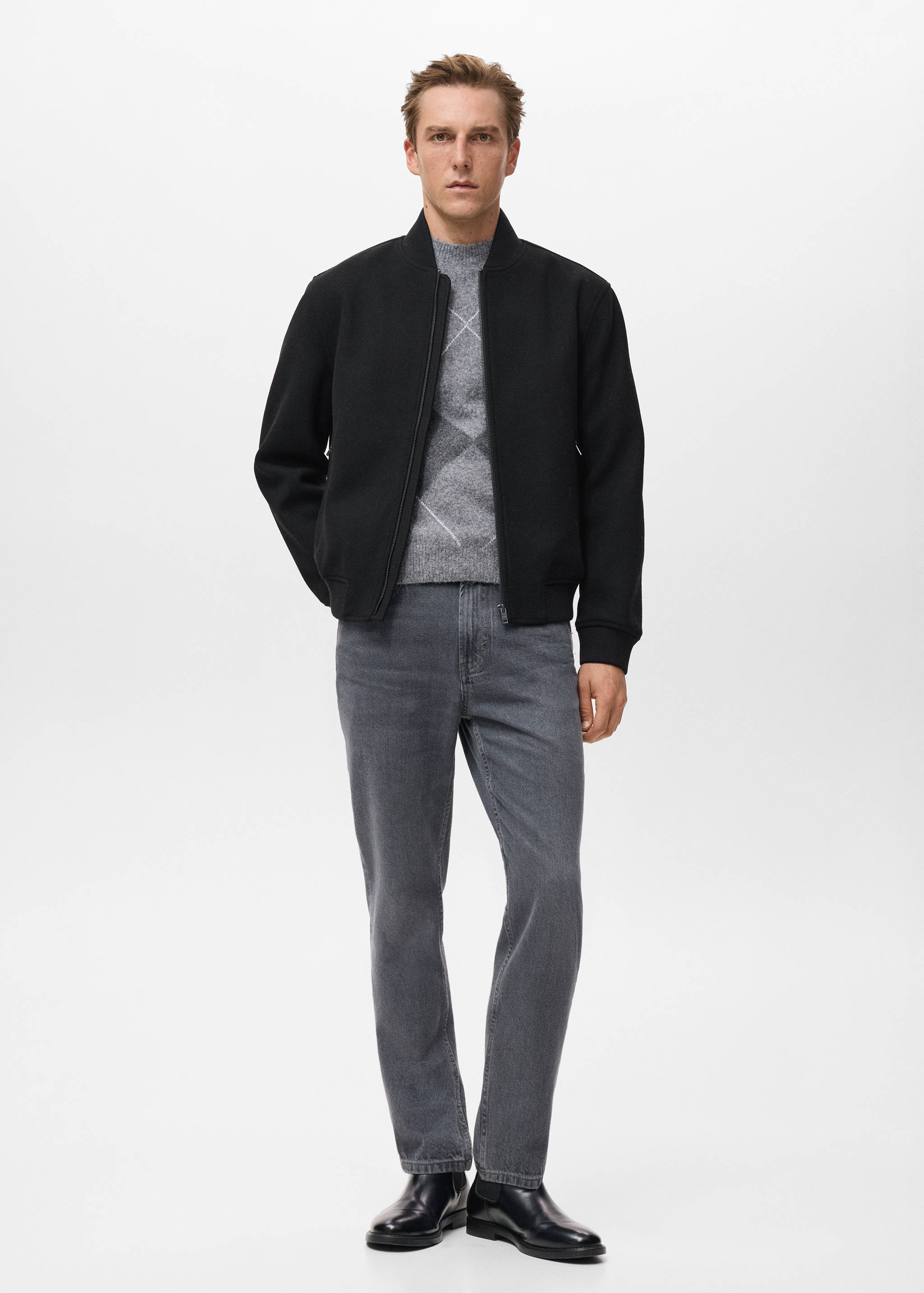 Куртка бомбер на молнии - Общий план